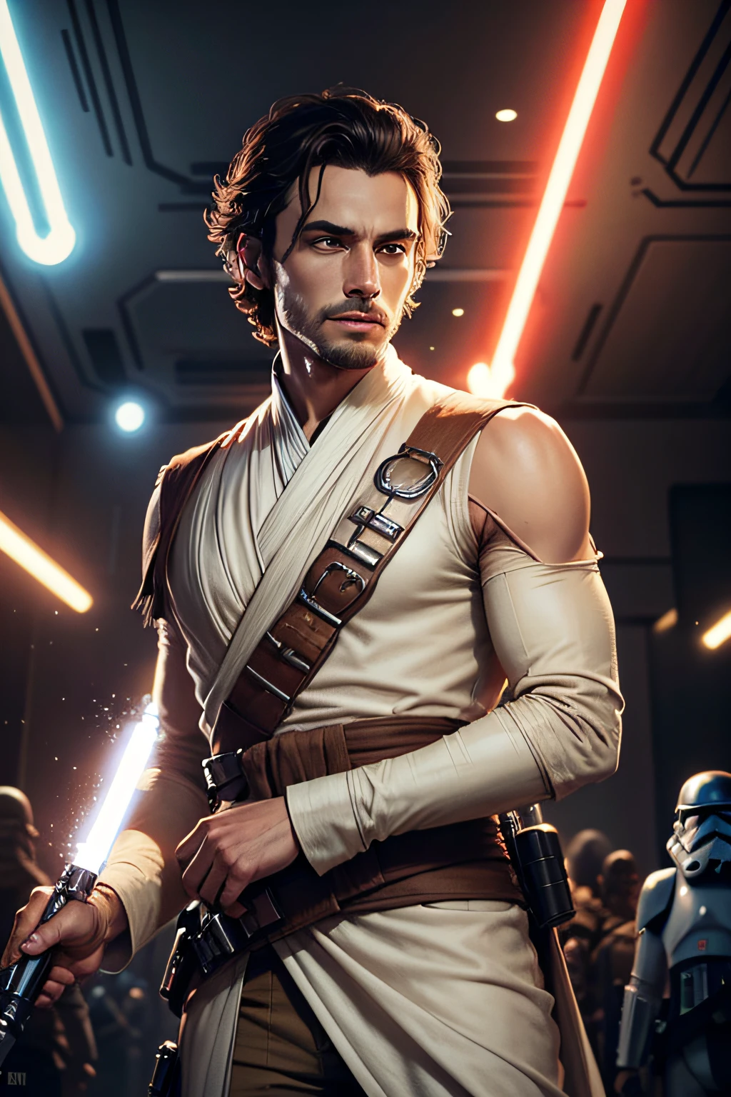 un homme dans star wars