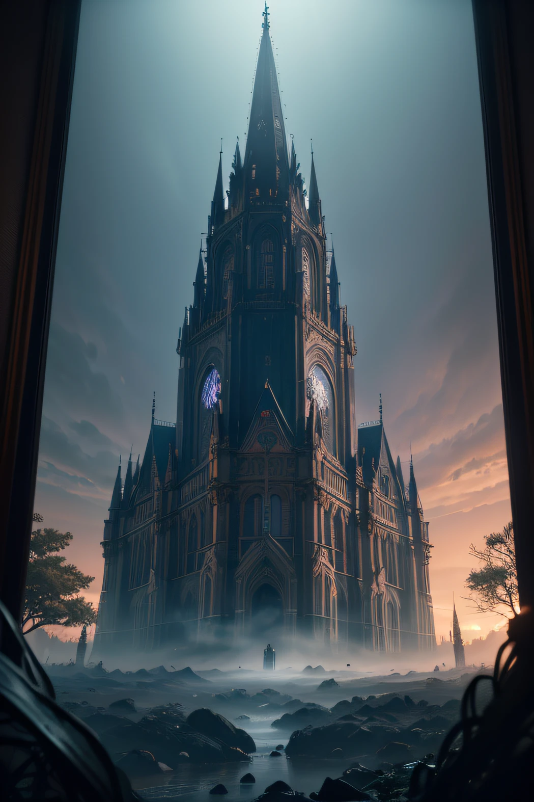 fantasy anime, huge boarding school, dark academia aesthetic, gothic architecture, highly detailed, (best quality,4k,8k,highres,masterpiece:1.2),ultra-detailed,(realistic,photorealistic,photo-realistic:1.37), HDR, UHD, studio lighting, ultra-fine painting, sharp focus ,physically-based rendering, extreme detail description ,professional, vivid colors, landscape, sci-fi, photography, concept artists, dark colors, vibrant lighting, enchanted atmosphere, extravagant architecture, breathtaking scenery, subtle shadows, rich textures, engaging storyline, majestic wonders, evocative backgrounds, dramatic lighting, attention to every pixel, masterful attention to detail, immersive world-building, gloomy and mysterious, spectacular and otherworldly, portraying emotions with depth and nuance