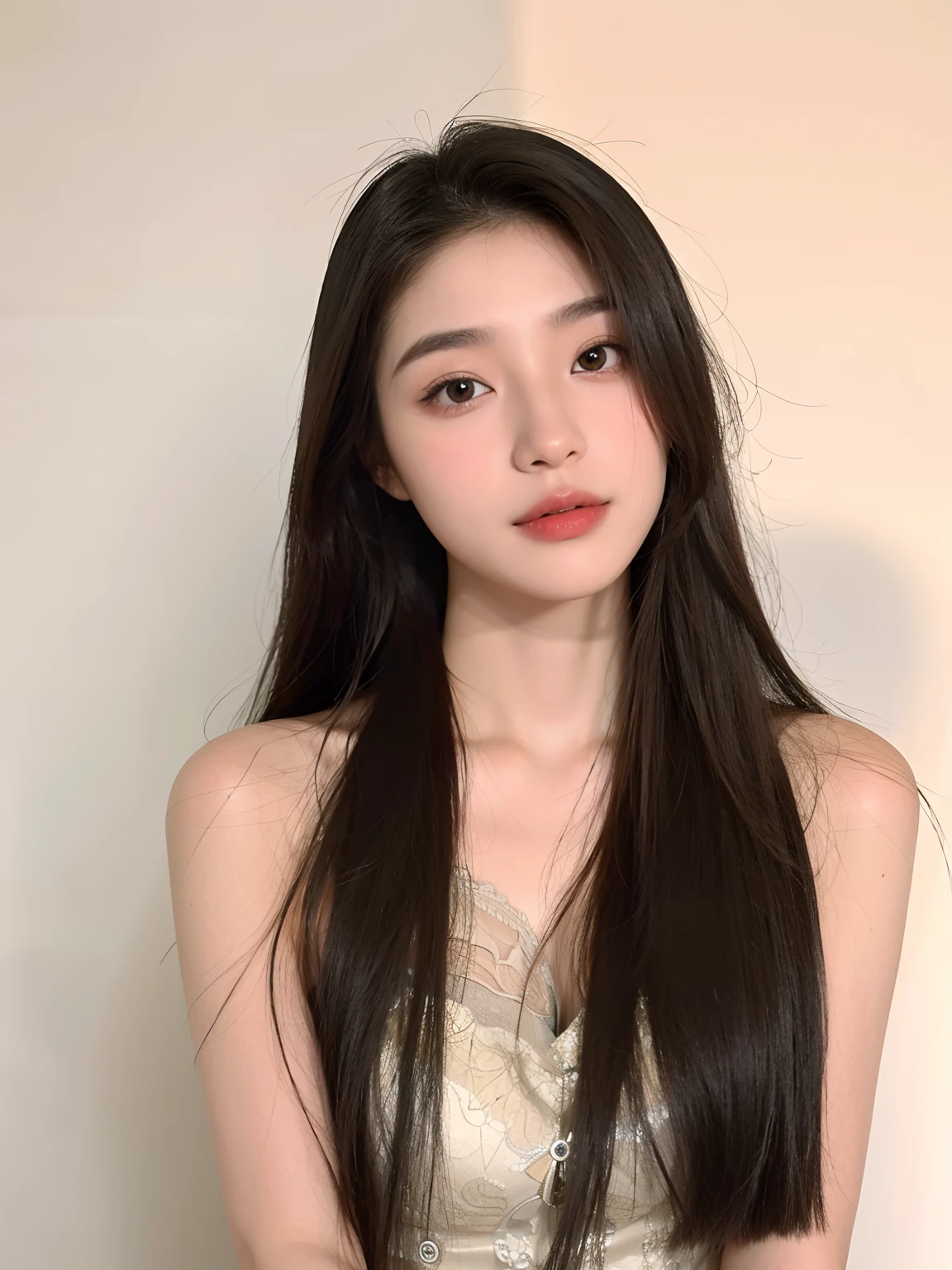 A beautiful 15 year old girl、Shooting from below