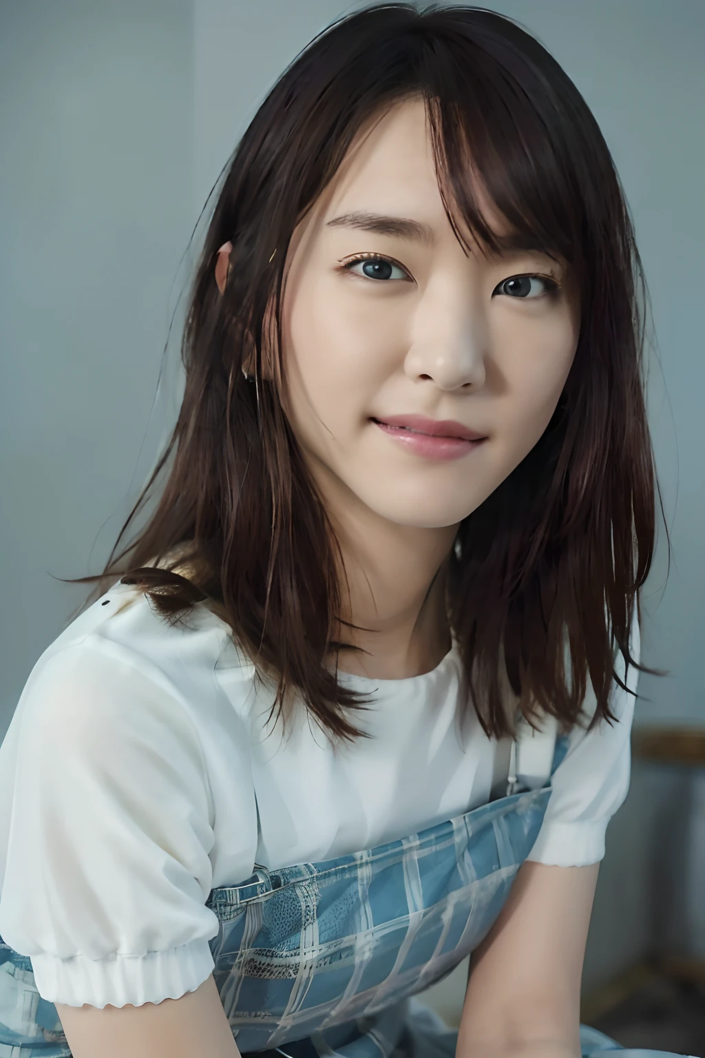 (realisitic、Photorealsitic:1.37)、(8k、RAW Photography、top-quality、​masterpiece:1.2)、long hair，cute little、ultra-detailliert、Heart-shaped pupil、physically-based renderingt、high resolution、Kodak Vision Color、Captured with an Arricam LT camera、bokeh dof、foco nítido、
If you look at the viewer、Photorealsitic、realisitic、独奏、Photorealsitic、top-quality、extra detailed face、extremely detailed eye and face、beatiful detailed eyes、absurderes、incredibly absurdness、haunting smile、