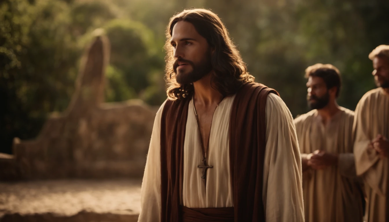 jesus cristo conversando com mateus na coletoria