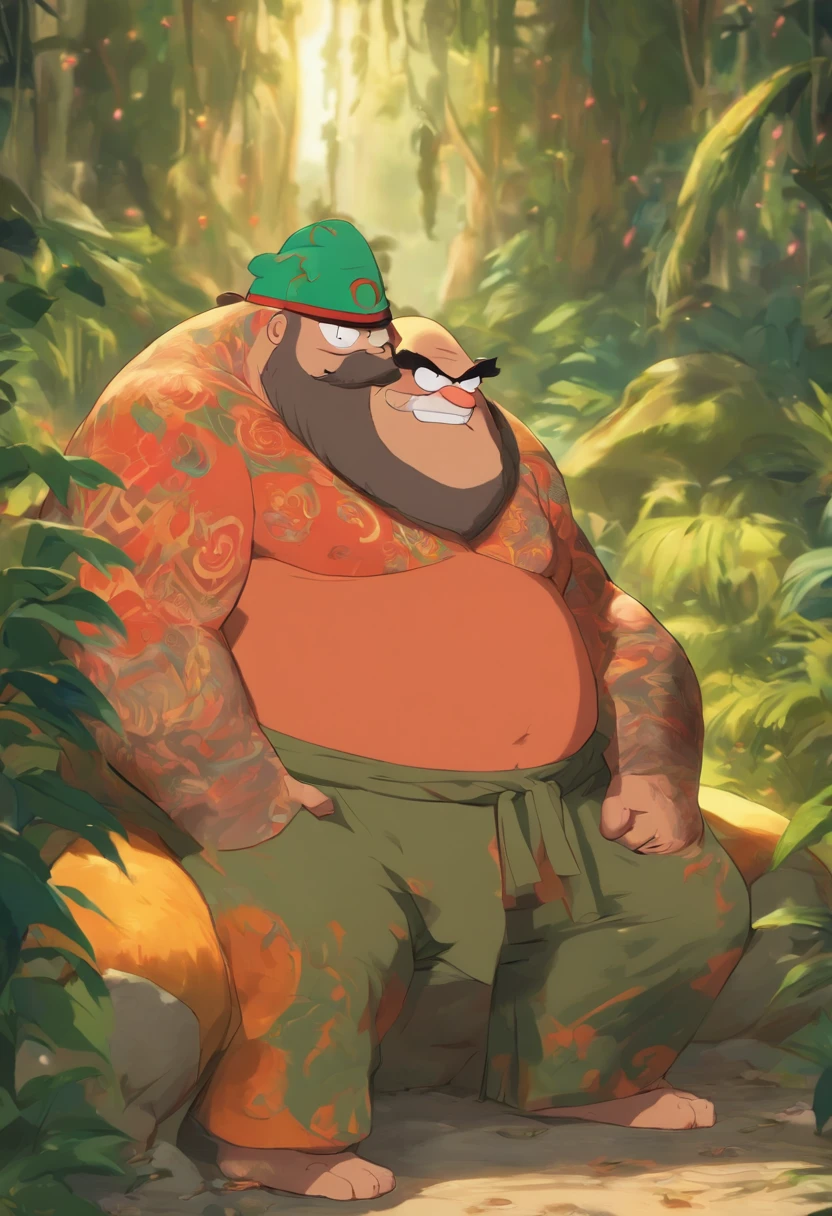bowser, long beard, seductive smile, happy trail,smirk, (red hearts pattern greeb long boxers:1.5),(green bathrobe:1.3), (massive cock and balls:1.35), (massive erection under clothing:1.55), (massive pecs:1.35), (massive cum ejactulation:1.50), indoors, bedroom, male focus, Big belly, chubby, happy trail, fat, overweight male, obese male,(intricate, high detail, film photography, soft focus, RAW candid cinema, photorealism, realistic, photorealistic, analog style, subsurface scattering, masterpiece, best quality, ultra realistic, 8k)by bruteandbrawn, by personalami, by kenket house, drunk, seductive smile,