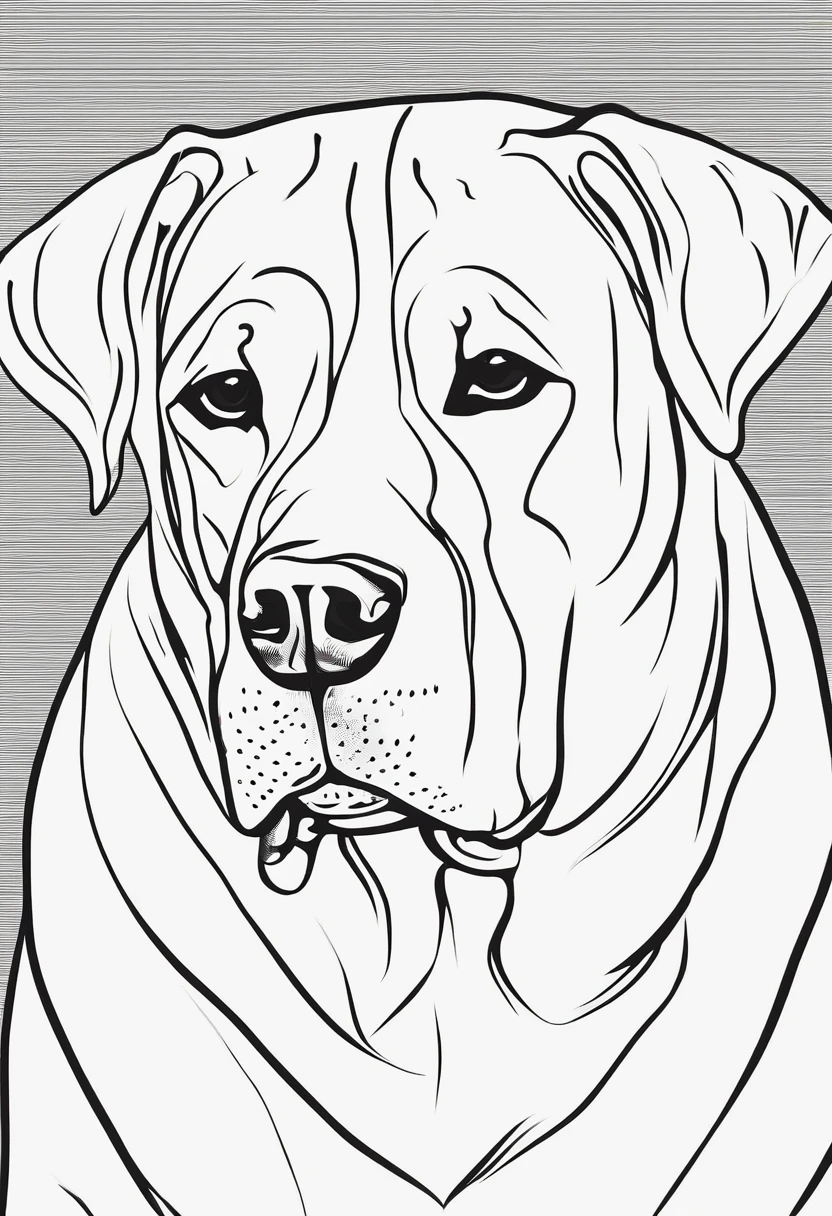 ONE dog[Labrador],de corpo inteiro
