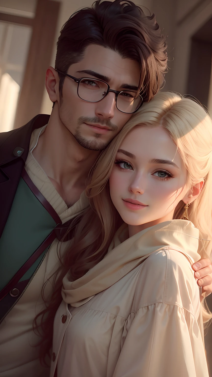there is a man and woman that are posing for a picture, with her long, very very low quality picture, from 8 k matte, lovely couple, shot in 35mm, candid picture, profile pic, discovered photo, shot onfilm, taken on iphone 1 3 pro, shot on 3 5 mm, shot on 35 mm, shot on 35mm