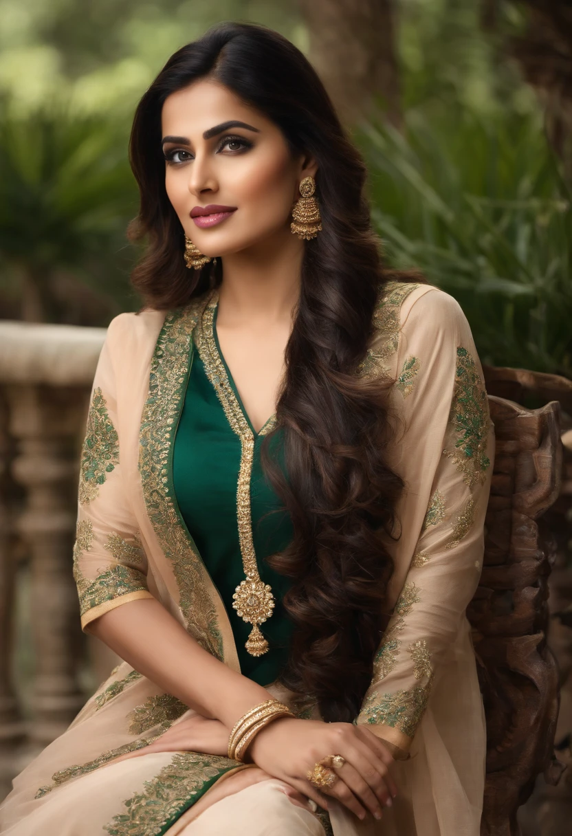 pakistan girl with big ass in shalwar kameez revealing very sexy, realistic, pose from back for a big ass, looking very big ass focus on ass