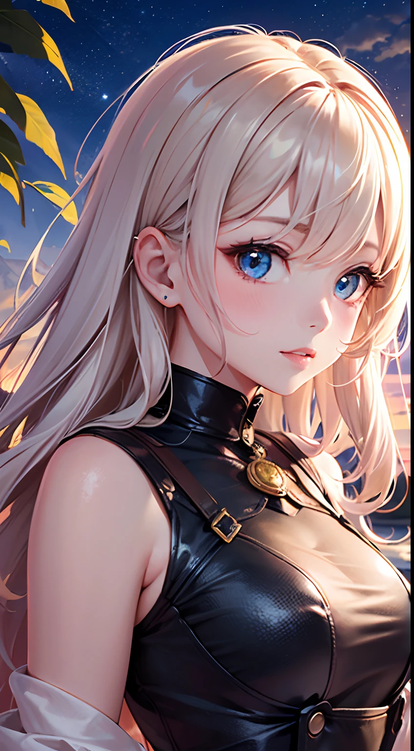 mountainous, cute girl, bright glowing hair, thicc, pet

Best quality, ultra-detailed, realistic:1.37, HDR, studio lighting, extreme detail description, professional, vivid colors, bokeh, 4k, sharp focus, physically-based rendering, masterpiece:1.2

Medium: digital illustration, portraits, anime

Scene details: The setting is a picturesque mountain landscape, with towering peaks and lush greenery. A gentle breeze rustles the leaves and carries the sweet scent of wildflowers. The sky above is painted in vibrant hues of orange and pink as the sun starts to set.

Character details: At the center of the scene stands a cute girl with a joyful expression on her face. Her luscious, bright glowing hair cascades down her back, emitting a soft, ethereal light. She has a thicc and curvaceous figure, radiating confidence and beauty. Her eyes sparkle with excitement and curiosity, drawing attention to her stunning gaze. Her lips are perfectly outlined, adding a touch of playfulness to her overall appearance.

Pet details: By the girl's side, a friendly and adorable pet companion adds an extra layer of charm to the scene. It can be a fluffy white kitten with mesmerizing blue eyes or a loyal golden retriever with a wagging tail. The pet is curious and eager to explore the surroundings, reflecting the girl's joyful and adventurous spirit.

Artistic style: The illustration captures the essence of digital artwork, blending the vibrant colors and smooth lines of portraits with the whimsical and imaginative elements of anime. The overall composition emphasizes the girl's beauty and harmonizes with the breathtaking mountain landscape.

Color palette: The color palette revolves around warm and cool tones, with a focus on contrasting hues. The vibrant oranges and pinks of the sunset sky create a striking contrast against the lush green of the mountains. The girl's bright glowing hair adds a touch of magic with its soft, ethereal light.

Lighting: The scene is bathed in a warm, golden ligh