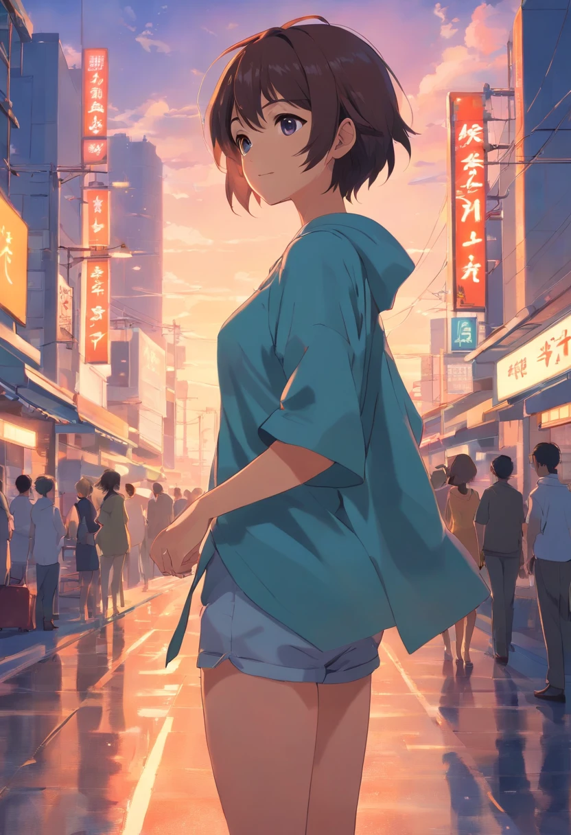 Anime girl standing panties marking pussy +18, Ilya Kuvshinov de cabelos compridos, Arte estilo Guviz, Anime Art Wallpaper 8K, Guvitz at Pisif Art Station, Guwiz at Pisiv art station, arte de anime