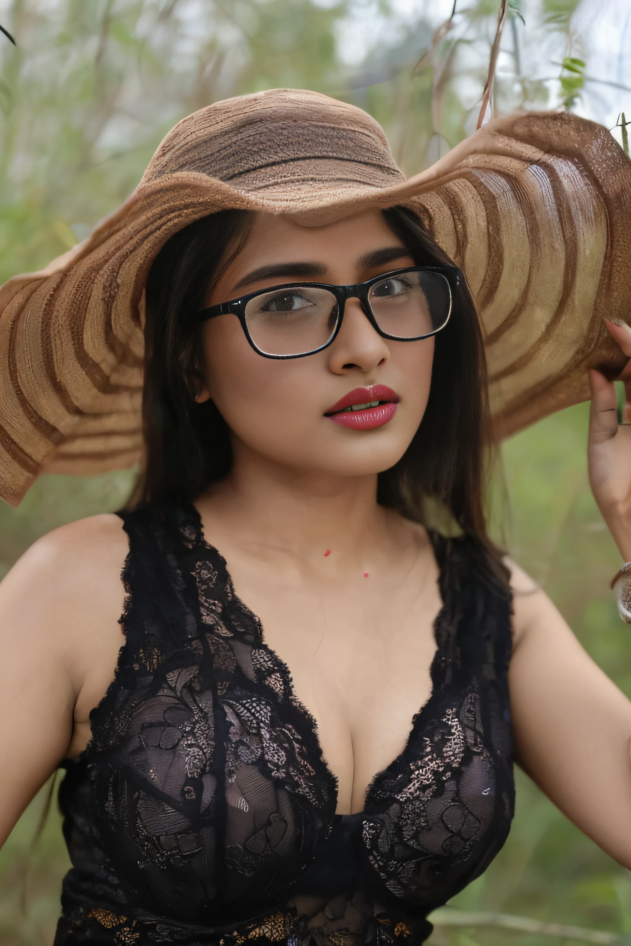 (editorial photograph of an Indian actress Aditi Rao Hydari, energetic, 21 y.o. female), (wearing worn out clothes, detailed:1.3), (orange natural big lips, highly detailed face:1.4), (background inside dark, moody, private study, studio lights:1.3), (8k, uhd, dslr, high quality, cinematic lighting, bokeh), (dramatic, award winning photography, incredible masterpiece:1.3) (strong depth of field), dark orange lips, Aditi Rao Hydari Hindi Actress(model)