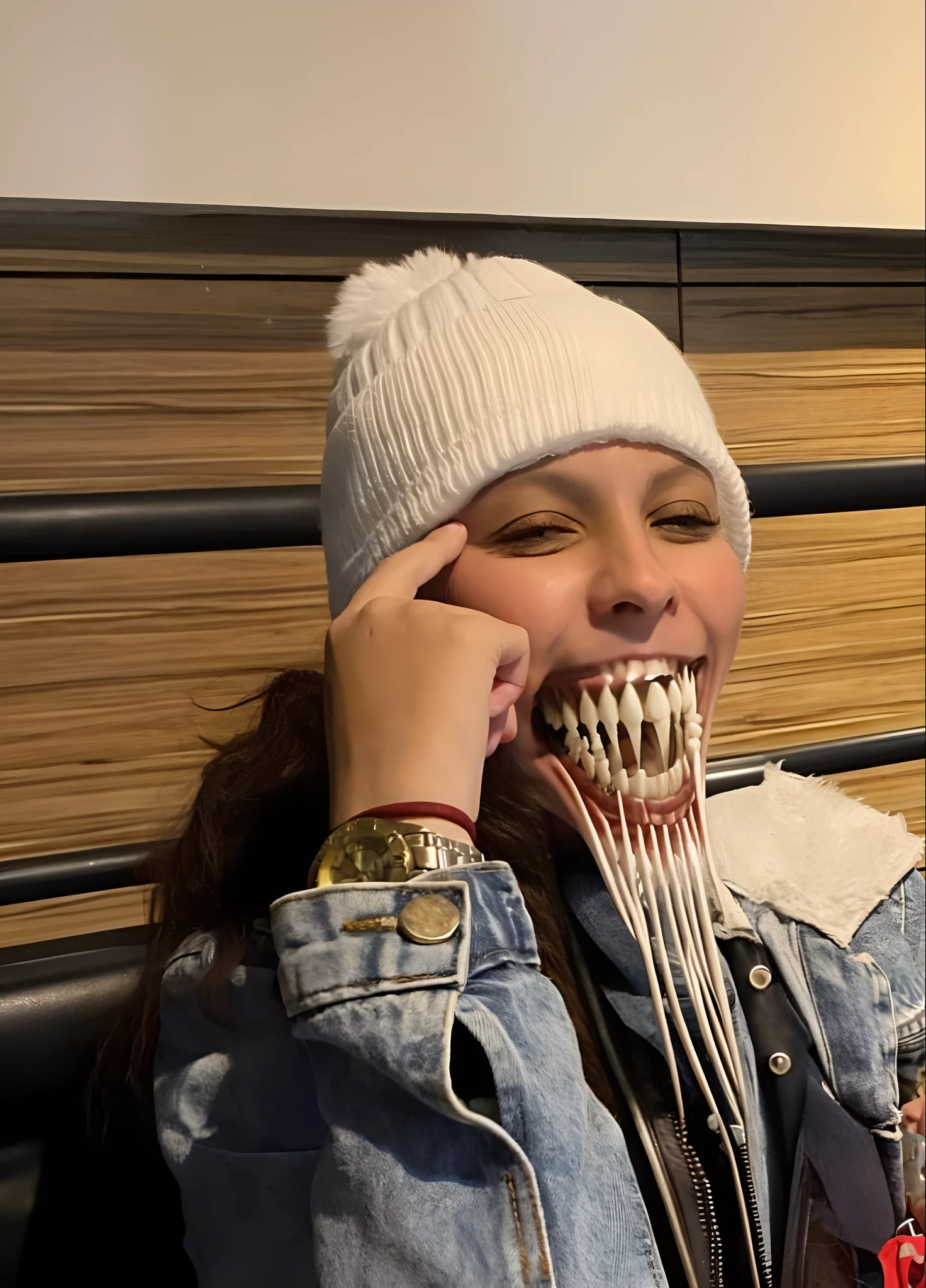 Dentes de alien, dentes gigantes, anormal, Aberration, dentes muito longos