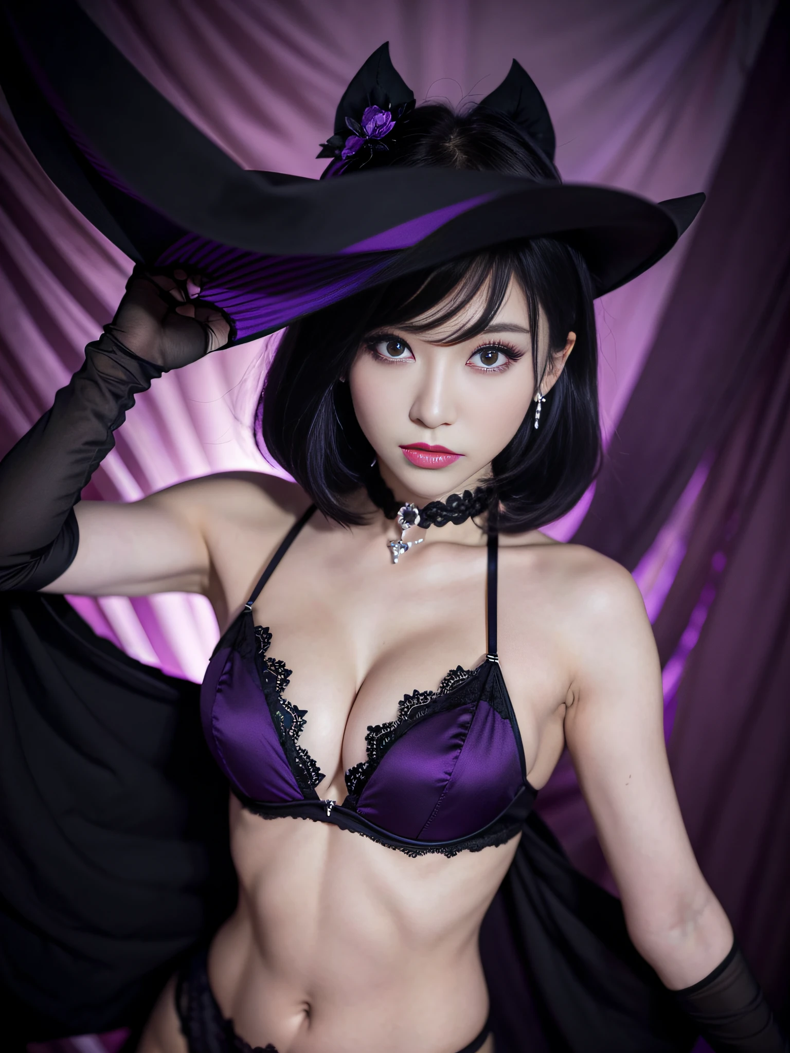 Charming beauties、Evil Female Executive、Night、Move ki、The Darkness、seductiv、brainwashed、Evil Fall、wicked、darkness、Purple Eyeshadow、black pantyhose