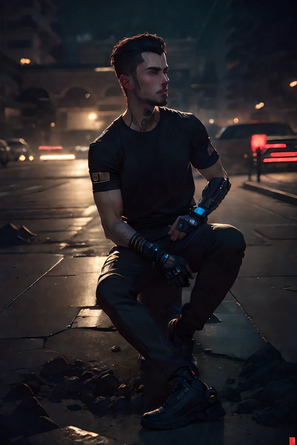 Cyberpunk handsome boy realistic face,8k, ultra realistic robotic