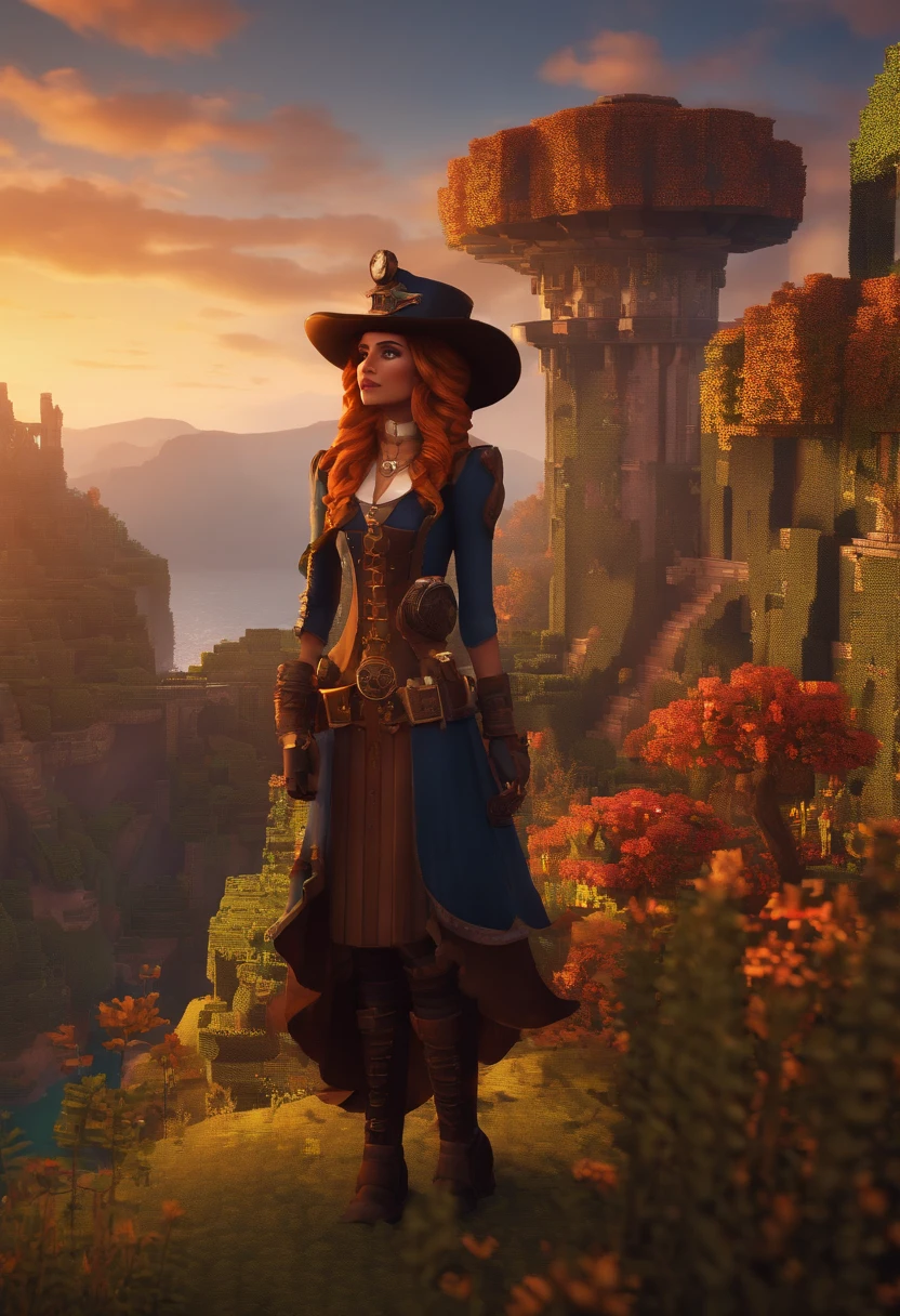 personagem rei minecraft, Steampunk, fundo limpo