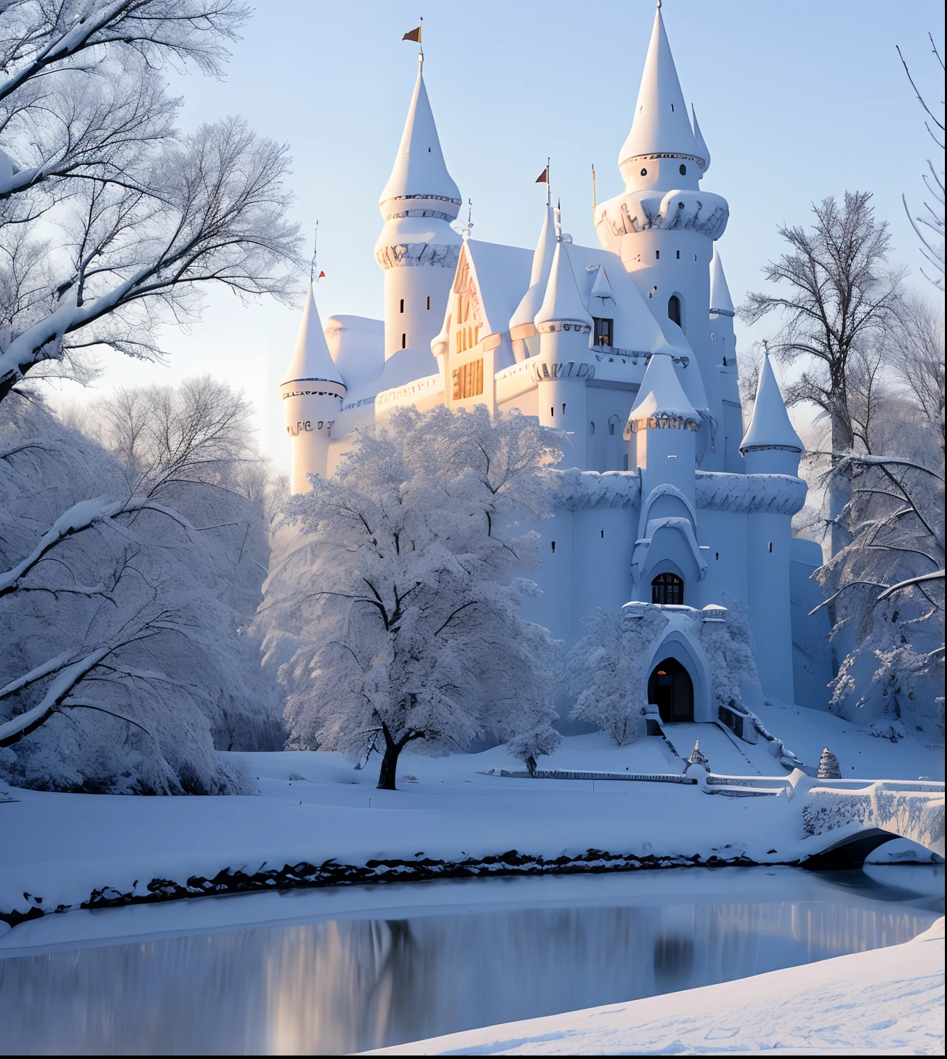 Snow Queen castle --wallpaper