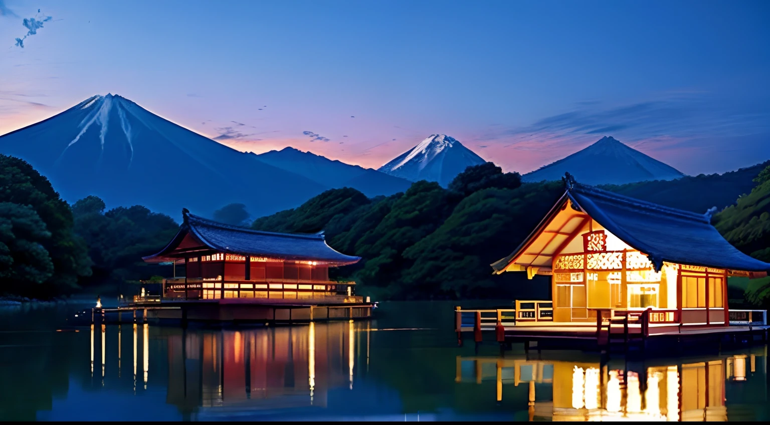 [jovem japonesa adolescente], um jardim com cerejeiras e um pequeno lago com carpas. A garota deve ser representada com detalhes intrincados, the best quality and an extremely detailed composition. As cores e texturas devem capturar a beleza serena do jardim, com tons de rosa suave para as cerejeiras e cores vibrantes para as carpas no lago. Create a complex composition that shows the tranquility and elegance of the scene. Artistas relacionados a esse estilo incluem Yumeji Takehisa, Hiroshi Yoshida e Ito Shinsui.