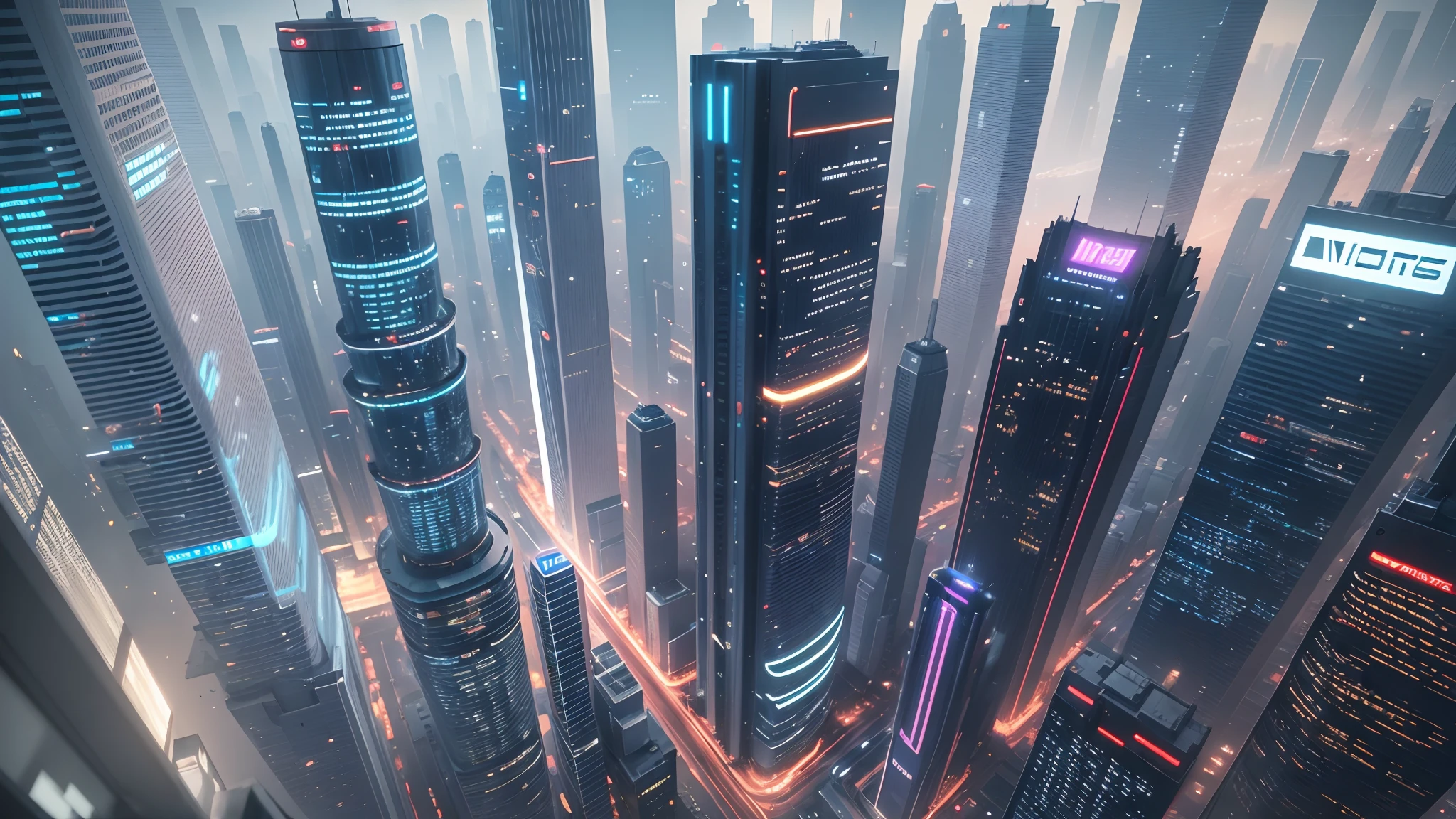 (((Masterpiece))), best quality, ultra-detailed CG unity 8k wallpaper, cyber city, tokyo, big future city