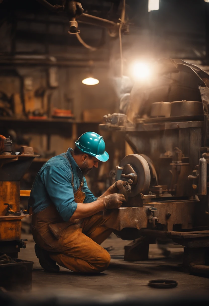 Mechanic working man making beauty sign
