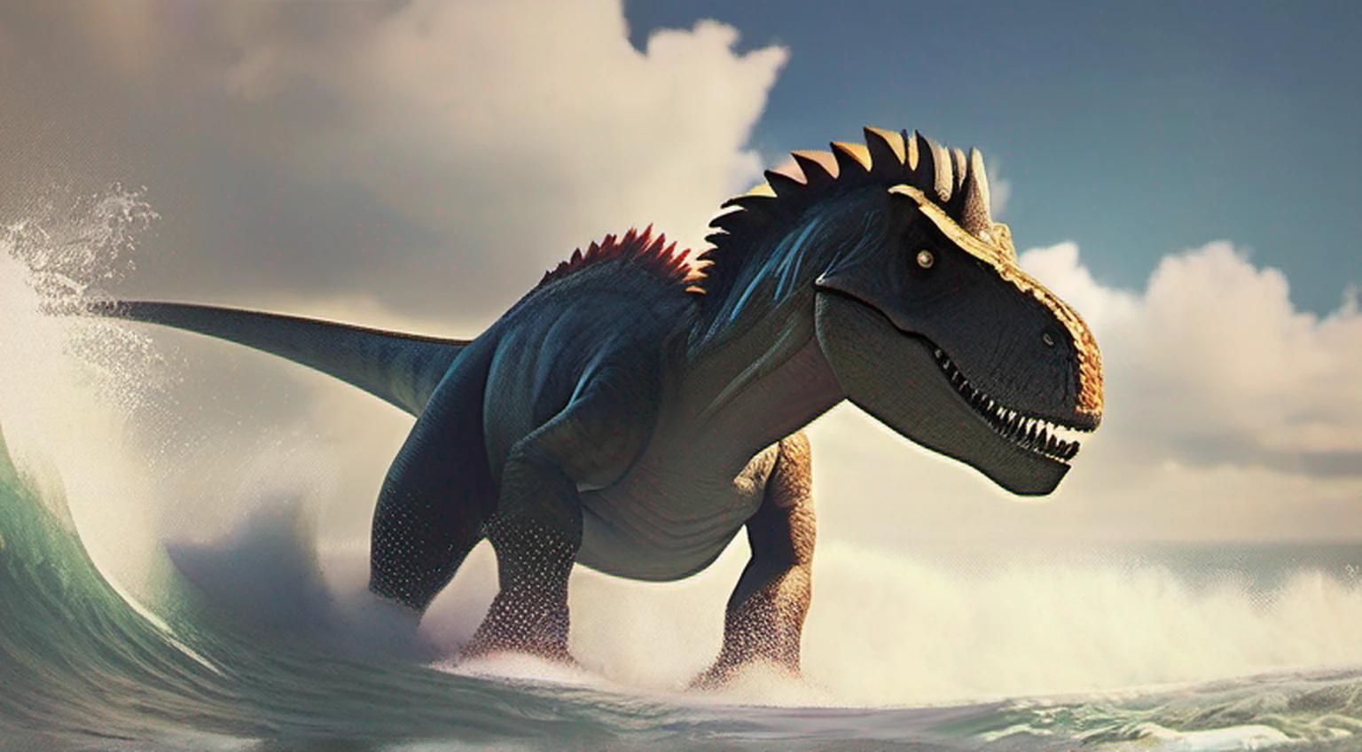 Dinosaurs resist the waves，Selvas，Realidade super grande，Ancientry