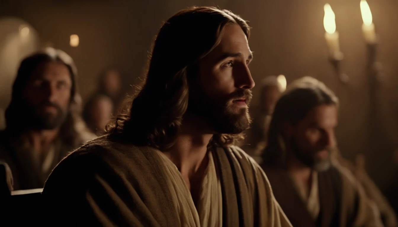 Jesus' disciples hearing him speak