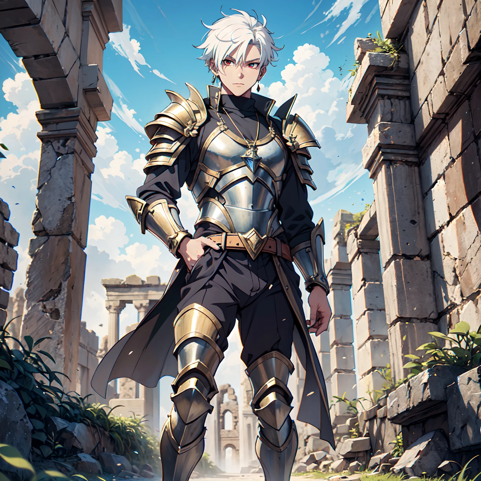 128K Ultra High Definition,
128K Ultra High Quality,
128K Ultra High Resolution,
128K Resolution,
Hyper Detailed,
Hyper Quality,
Hyper Definition,
Perfectly Detailed,
Perfectly Designed,
Masterpiece,
1 Boy,
Anime,
Handsome,
White Hair,
Red Eyes,
Wearing Earrings,
Wearing Necklace,
Armored With Spartan Armor,
Ancient Ruins Background,