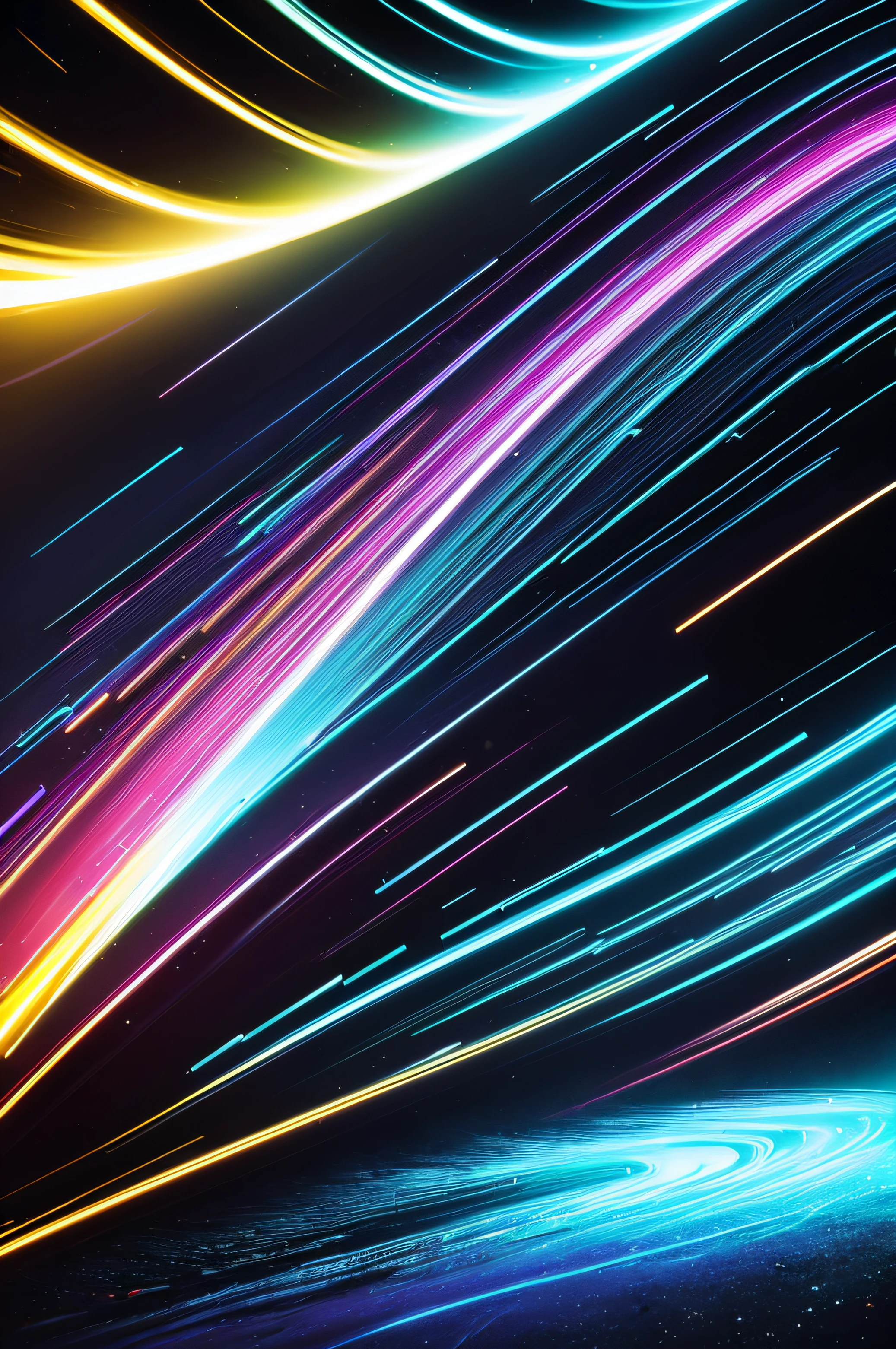 light painting, (long exposure:1.2),dynamic streaks, luminous trails, vibrant colors, fluid movement, captivating patterns, creative experimentation, no person, no people,