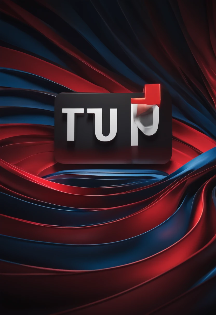 Youtube logo 3d, 8k, Arte do papel de parede, Papel de parede Realistic
