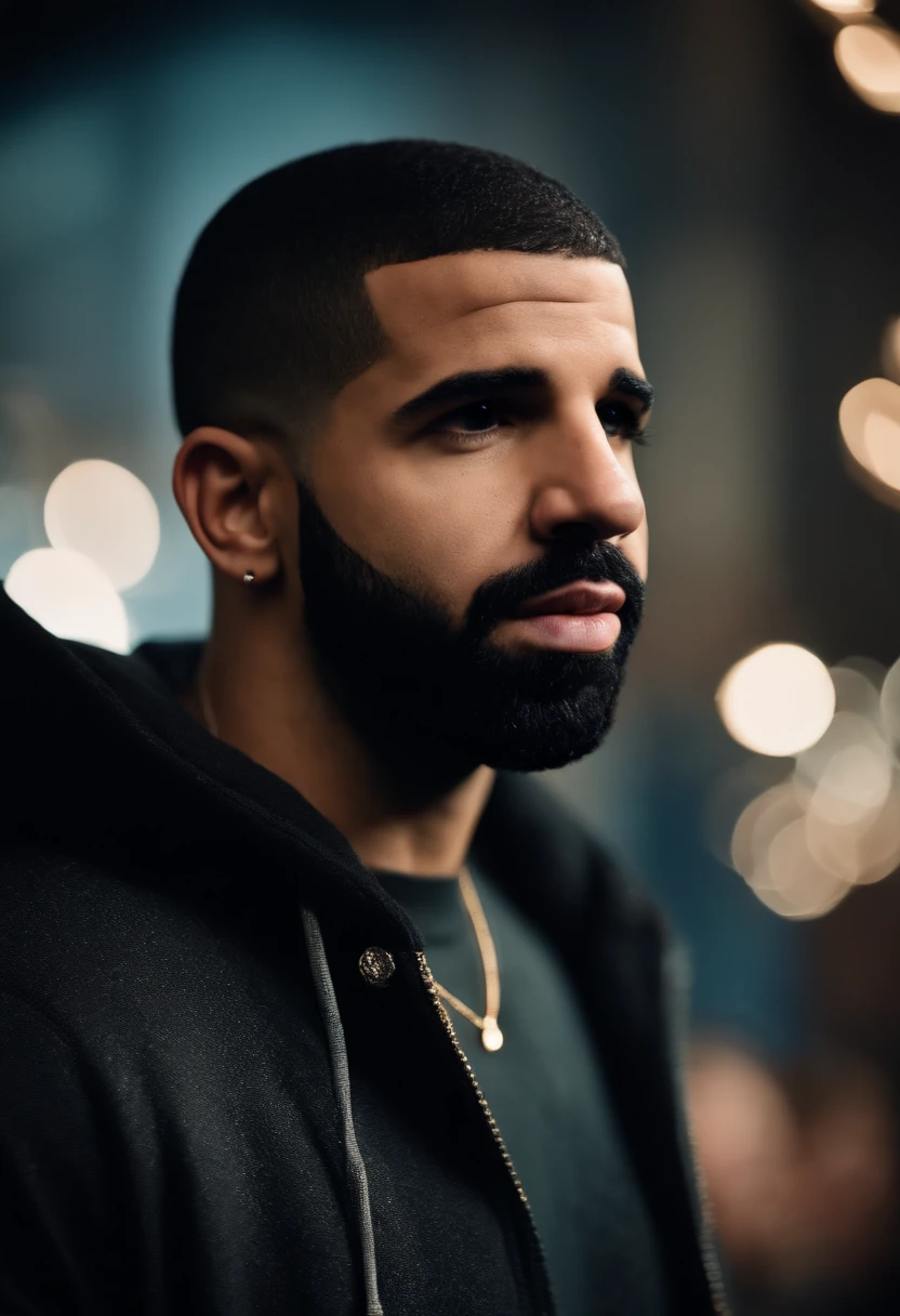Portrait of drake, the rapper