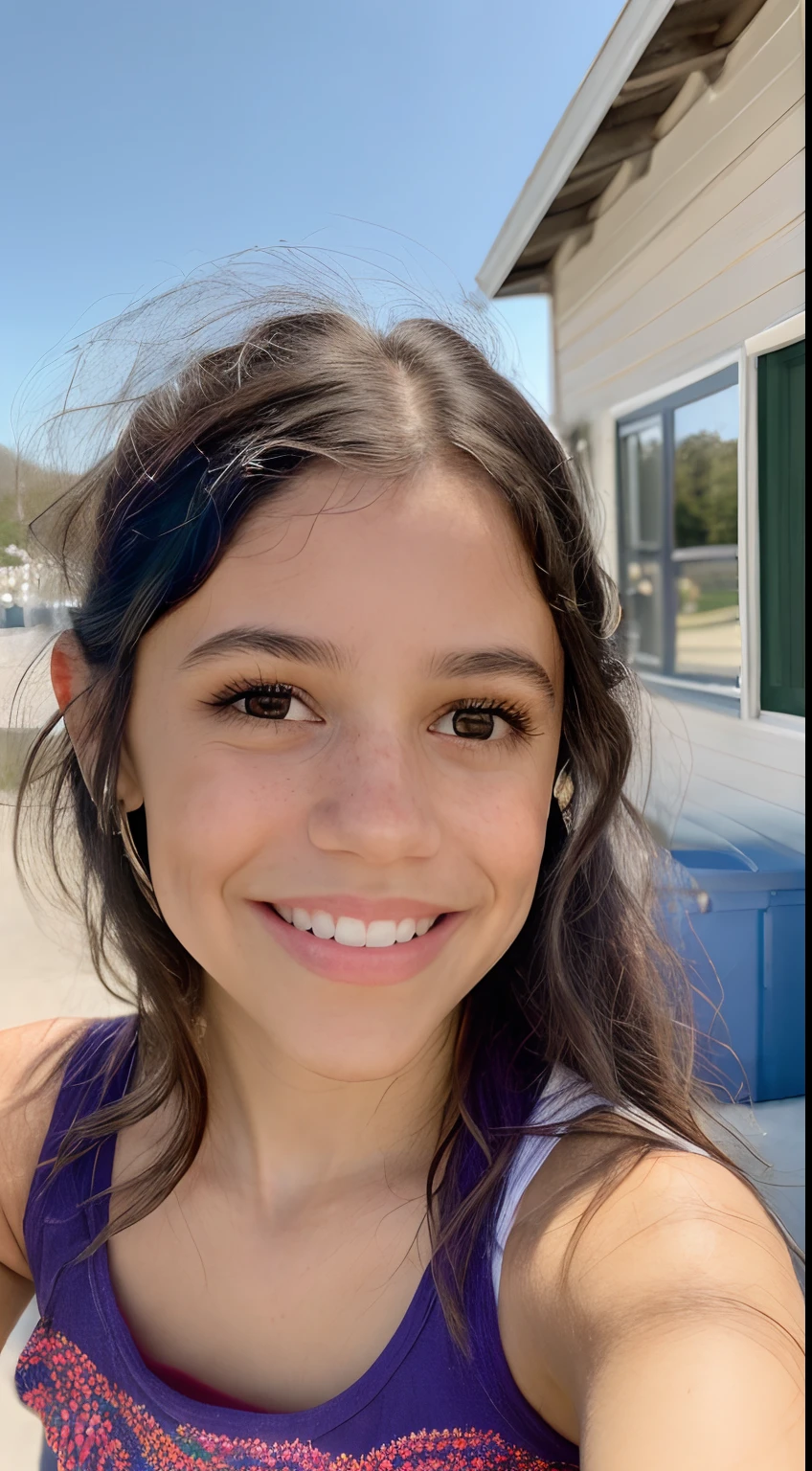 portrait of jortega looking at viewer, smile, colorful (masterpiece, extremely detailed skin, photorealistic)