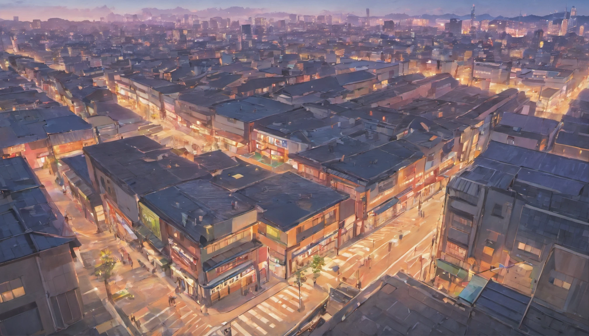 Scenery of Shimokitazawa,20 years later,view over city,In front of the station,