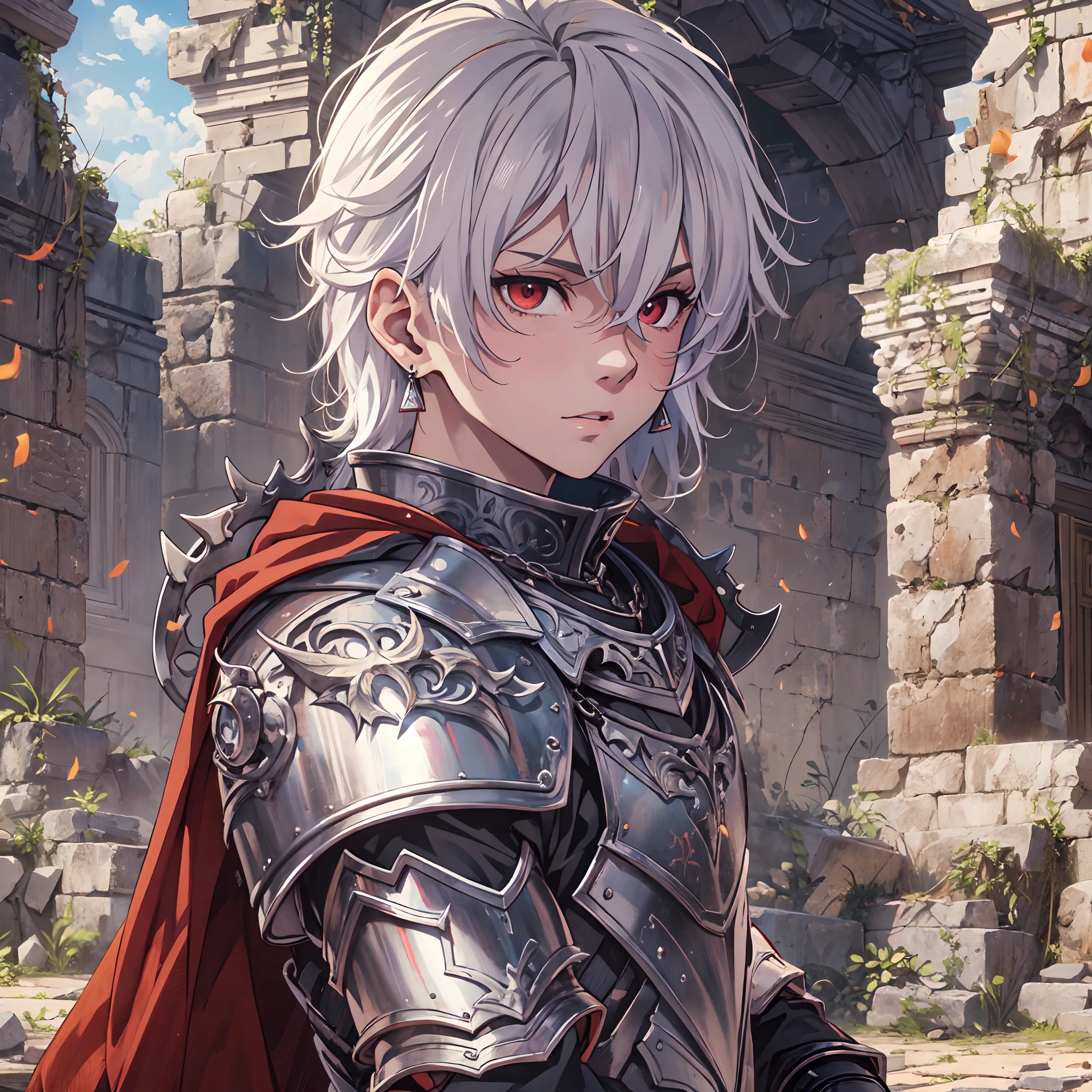 128K Ultra High Definition,
128K Ultra High Quality,
128K Ultra High Resolution,
128K Resolution,
Hyper Detailed,
Hyper Quality,
Hyper Definition,
Perfectly Detailed,
Perfectly Designed,
Masterpiece,
1 Boy,
Anime,
Handsome,
White Hair,
Red Eyes,
Wearing Earrings,
Wearing Necklace,
Armored With Spartan Armor,
Ancient Ruins Background,