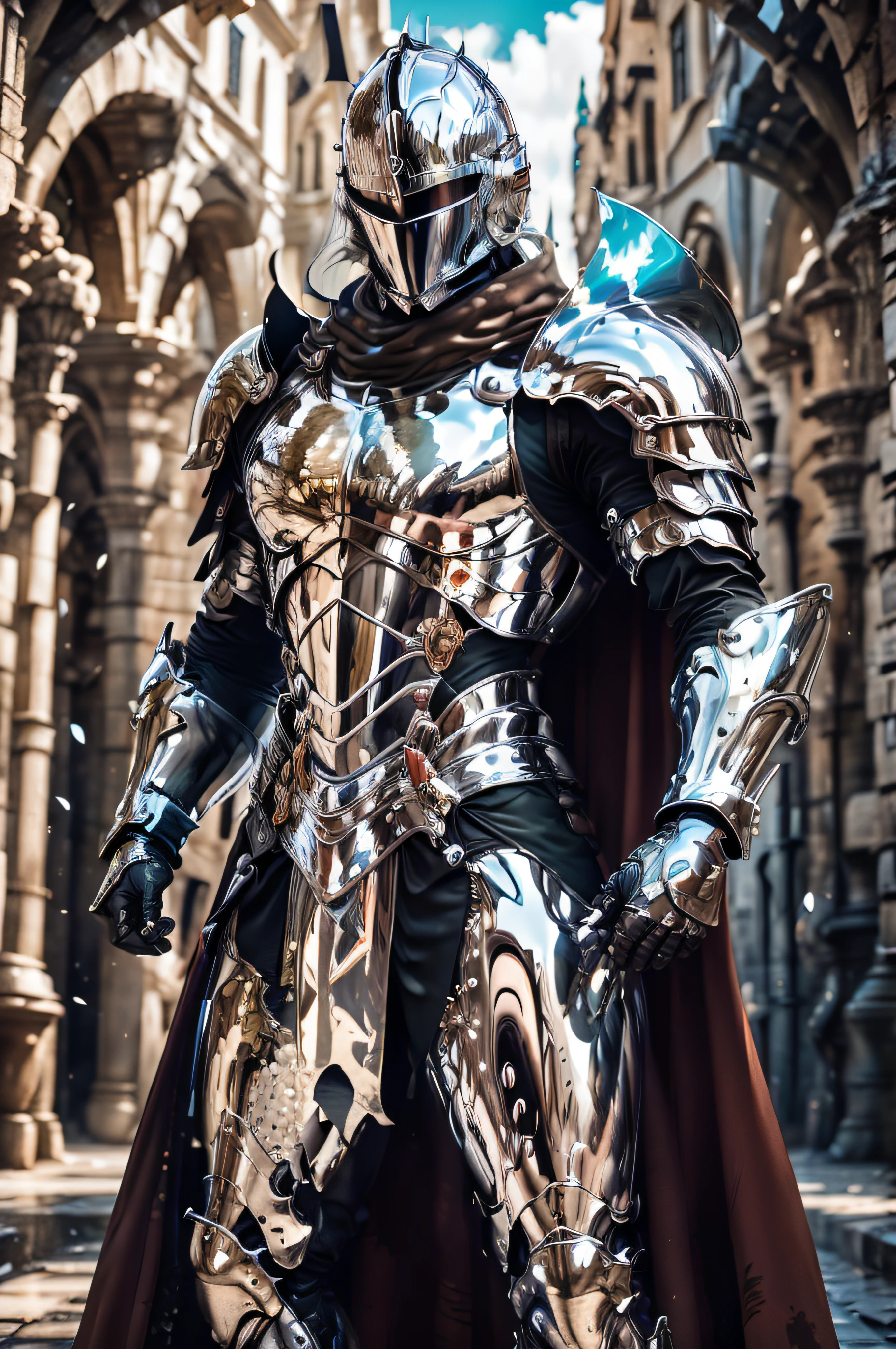 Knight in chrome armour