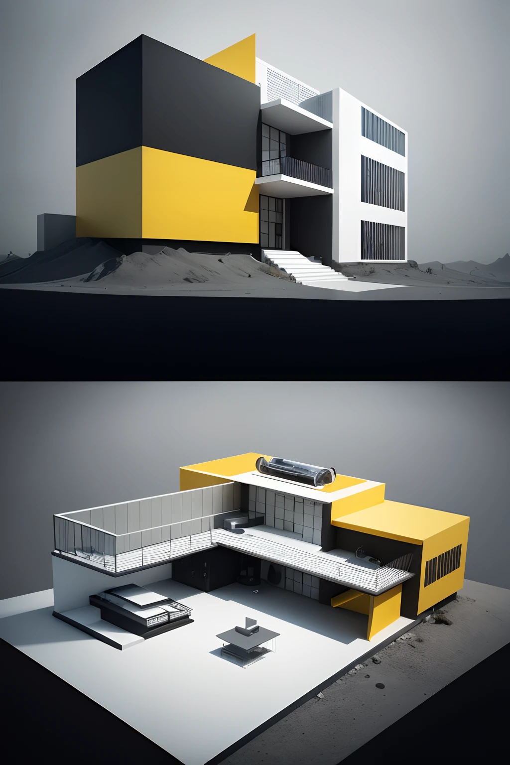 Develop a contemporary design project inspired by the Bauhaus design school. Explore the main features of the Bauhaus, como funcionalidade, minimalismo, geometry and use of primary colors. Create a concept that pays homage to the Bauhaus while incorporating modern and technological elements. Present a visual proposal that could be used in promotional materials for a commemorative Bauhaus event or exhibition in the twenty-first century. Make sure the design conveys the innovation and avant-garde spirit associated with the Bauhaus, while reflecting current design trends and styles.