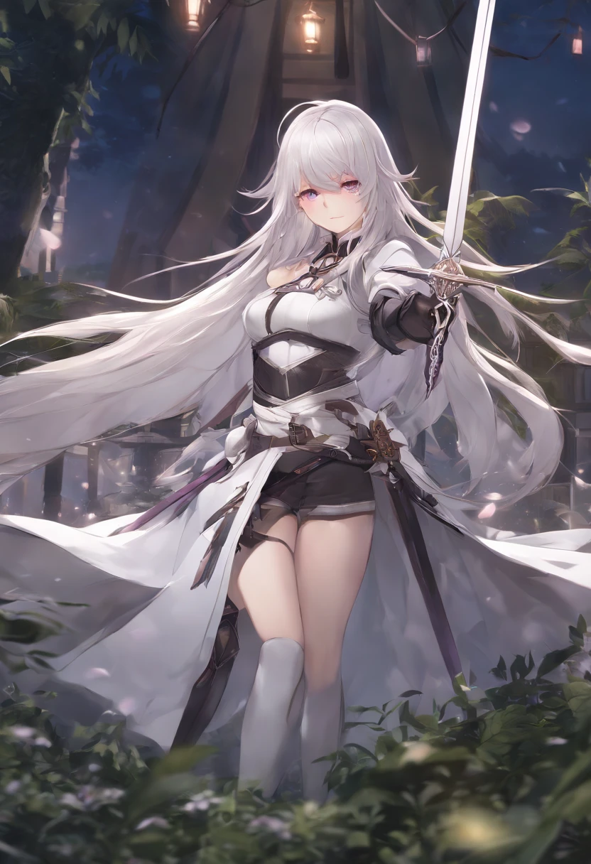 anime girl with long white hair and purple eyes holding a sword, from arknights, best anime 4k konachan wallpaper, anime girl in bikini, genshin, ayaka genshin impact, anime art wallpaper 8 k, anime art wallpaper 4k, anime art wallpaper 4 k, genshin impact character, characters from azur lane, arknights,