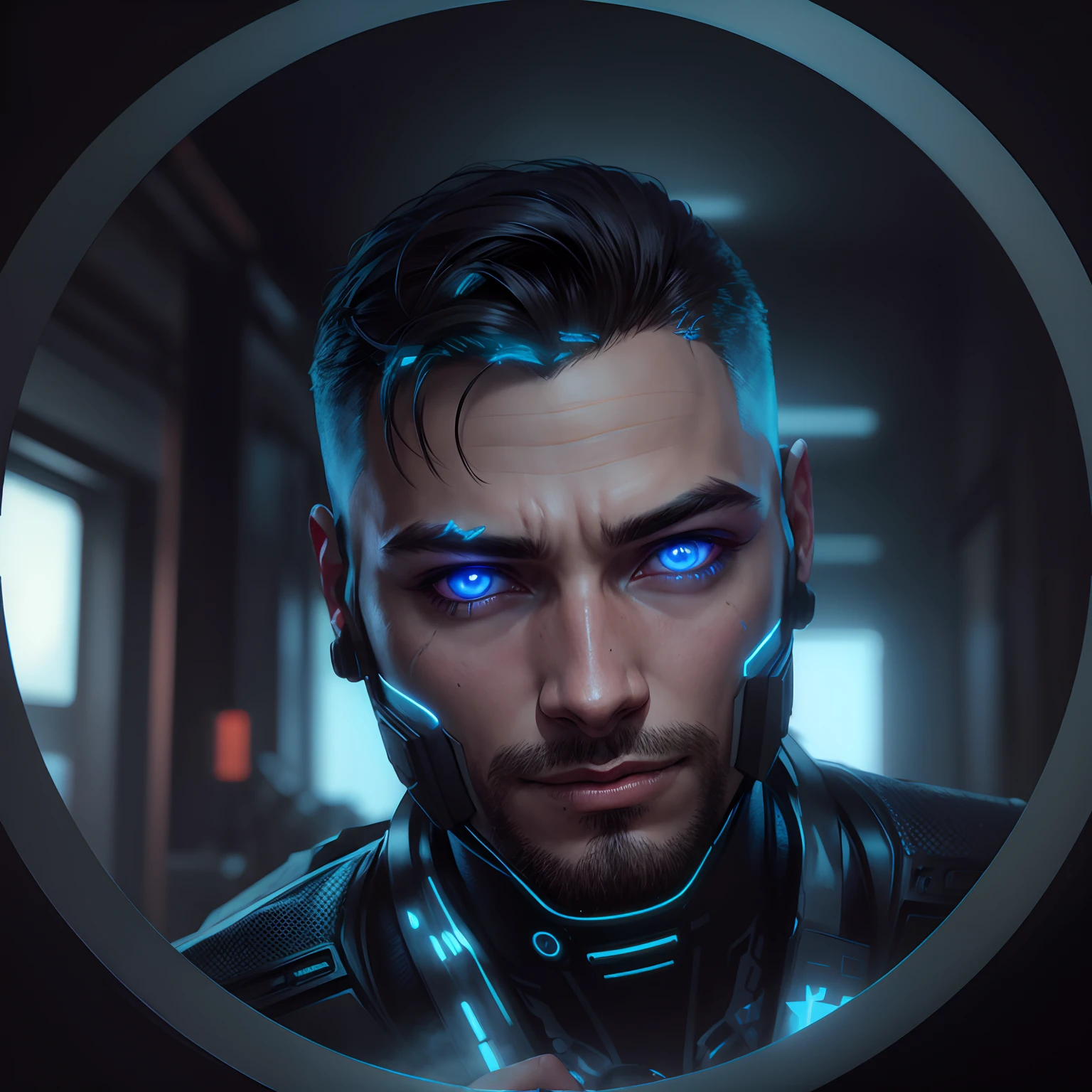 Change background cyberpunk handsome boy, realistic face, 8k, ultra realistic,