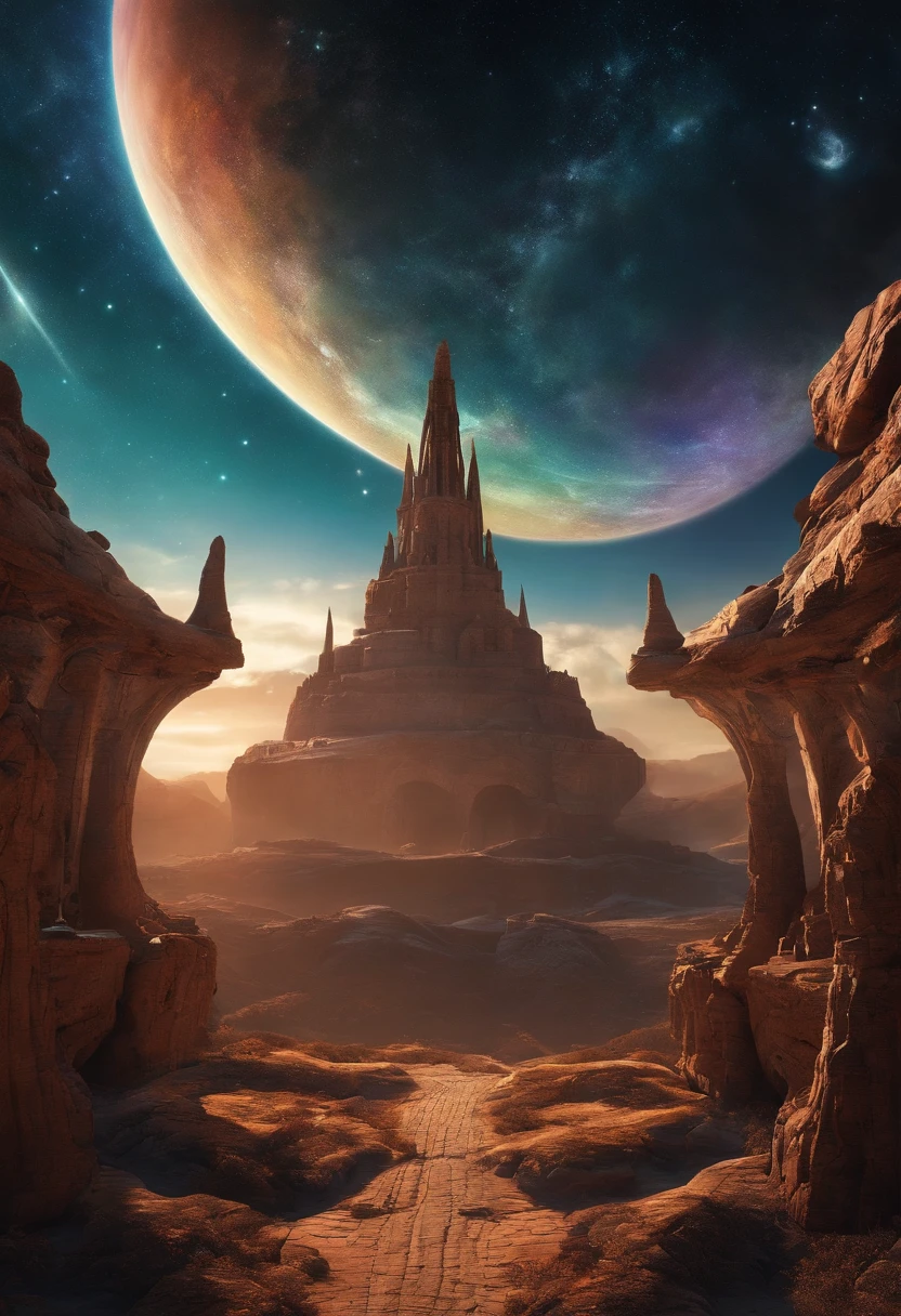 kosmos 3D Art planetes mystical