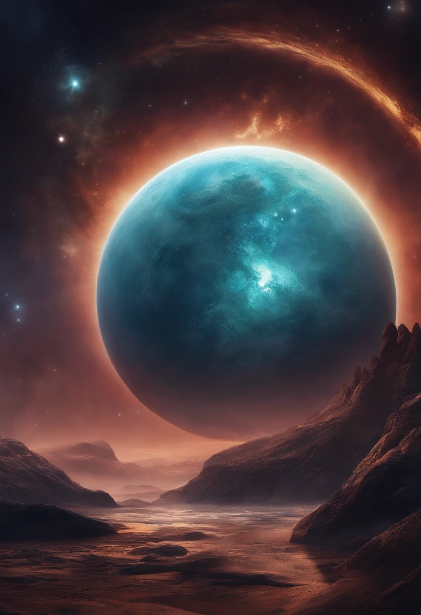 kosmos　3D Art　planetes　mystical