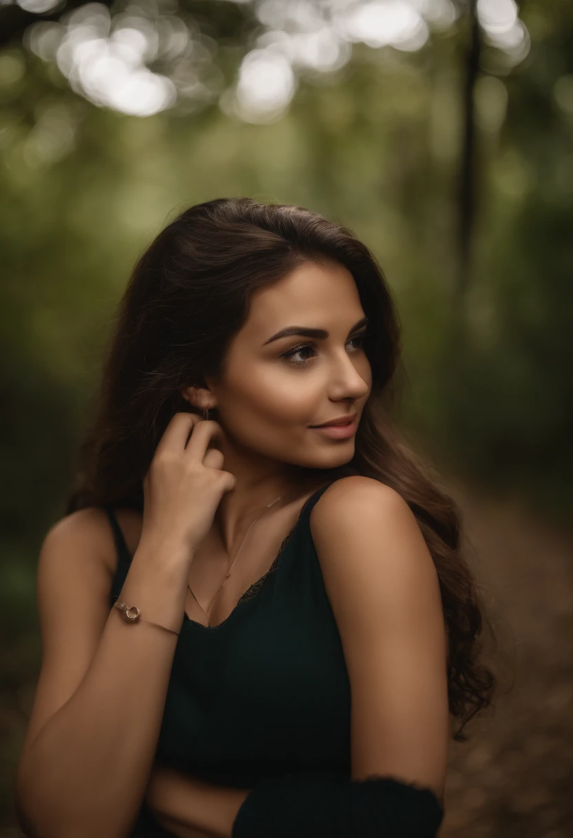 Foto RAW em sequencia, uma foto de uma adolescente 16anos, ((selfie da parte superior do corpo, feliz)), mordendo dedo, rosto detalhado, planos de fundo detalhados pouco desfocados, luzes naturais, HDR, foto realista, foto profissional, flerte com o espectador, visual sexy, fotorrealista, Linda, pele natural, 8k UHD, alta qualidade, filmic grain, Fujifilm XT3