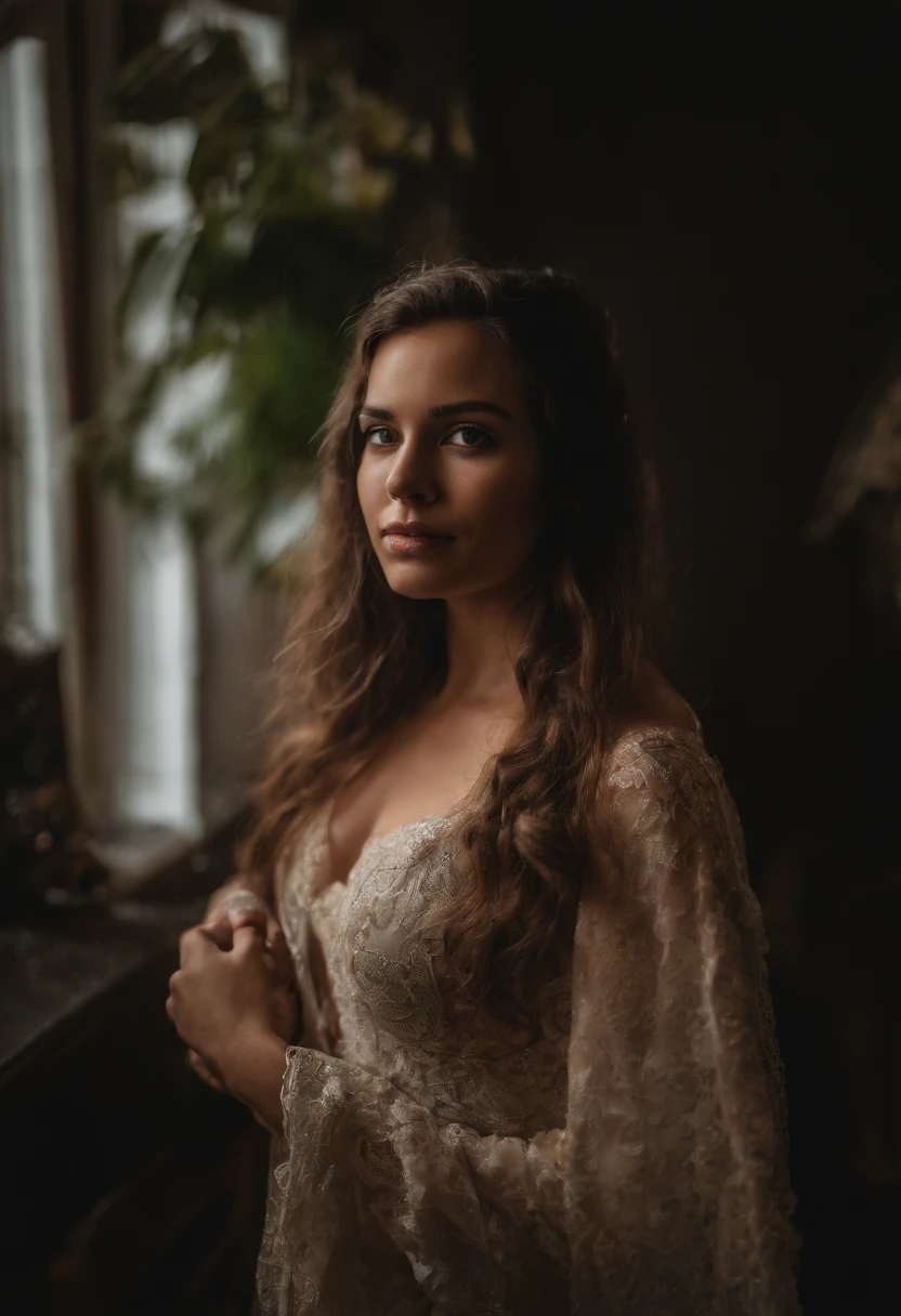 Foto RAW em sequencia, uma foto de uma adolescente 16anos, ((selfie da parte superior do corpo, feliz)), mordendo dedo, rosto detalhado, planos de fundo detalhados pouco desfocados, luzes naturais, HDR, foto realista, foto profissional, flerte com o espectador, visual sexy, fotorrealista, Linda, pele natural, 8k UHD, alta qualidade, filmic grain, Fujifilm XT3, nude, soft, sexy