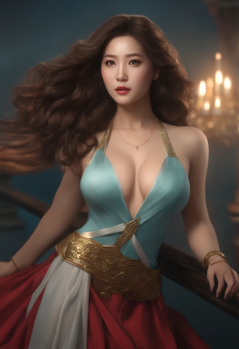 mulher coreana como lixeira, CGSetalidade 9, 32k, Ultra HD |, motor irreal renderizado, Cinematic lighting, cores vivas e vibrantes, imagem fotorrealista,

 Motor Unreal 5, Splendid, Impressive color rating, trending on ArtStation, fotografia, film cinematography, Desenhando o estilo de Artgerm e Ross