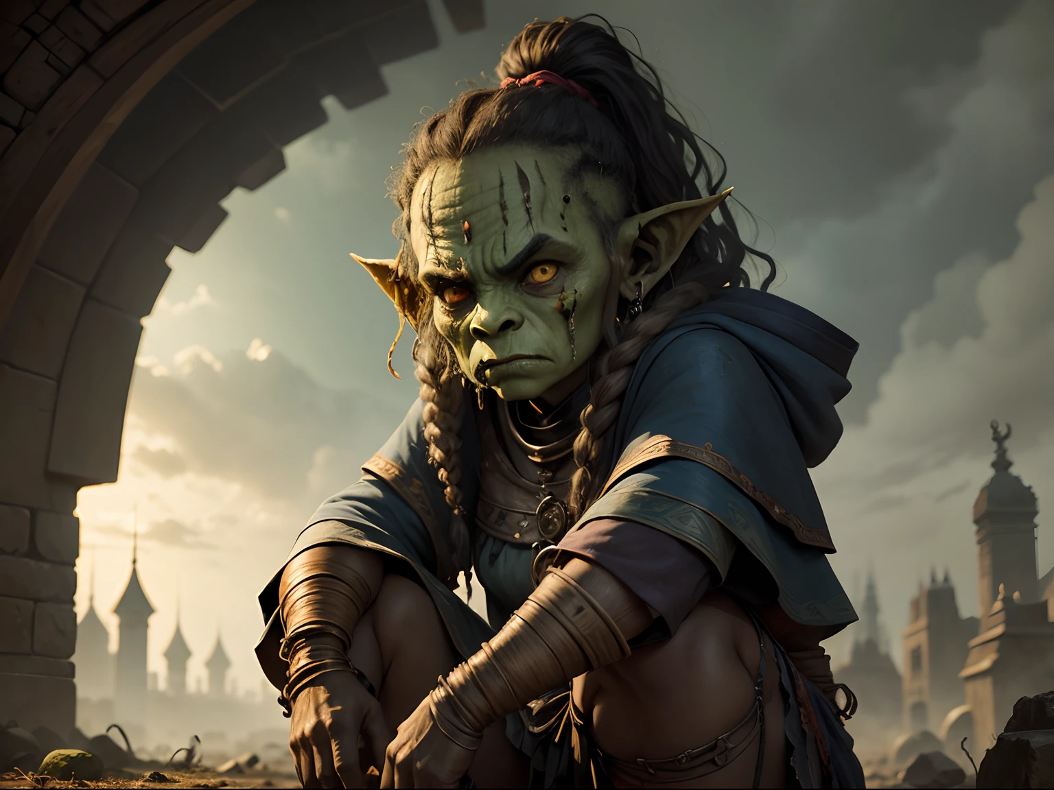orc, barnet, triste