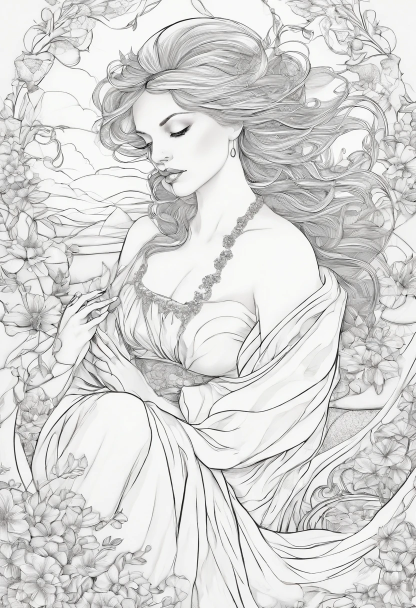 ((B&Em lineart)), ((2D)), mouse bonito, fantasia, Magic, Misterioso, incomum, preto e branco, linhas onduladas, arte de linha realista, livro para colorir, fundo branco, no noise, sharp thick lines, (((sketch art)), imagem central, isolado no fundo branco --v 4 - -ar2
