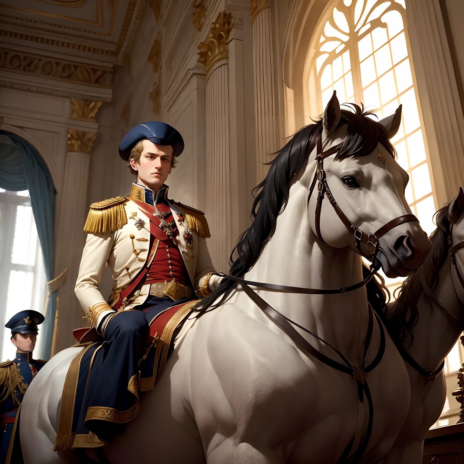 End of the French Revolution and the beginning of Napoleon's regime, who would later become the First Consul and, finalmente, the Emperor of France.