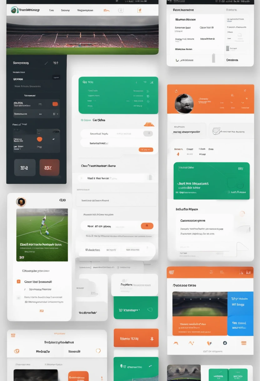 Create a prototyping layout of a simple football news app