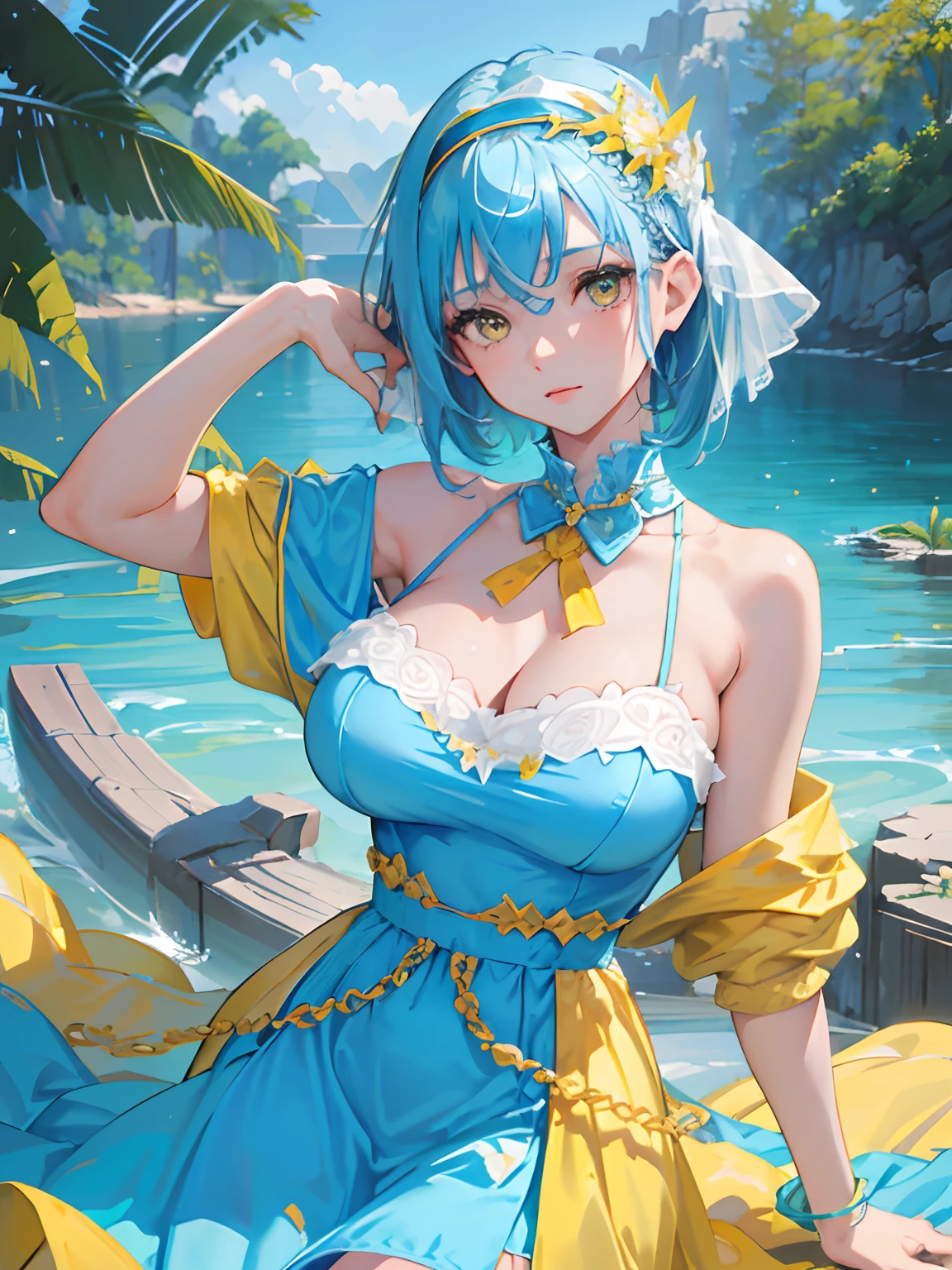 Big Breasts、Full nudity、Hatsune Miku、mermaid
