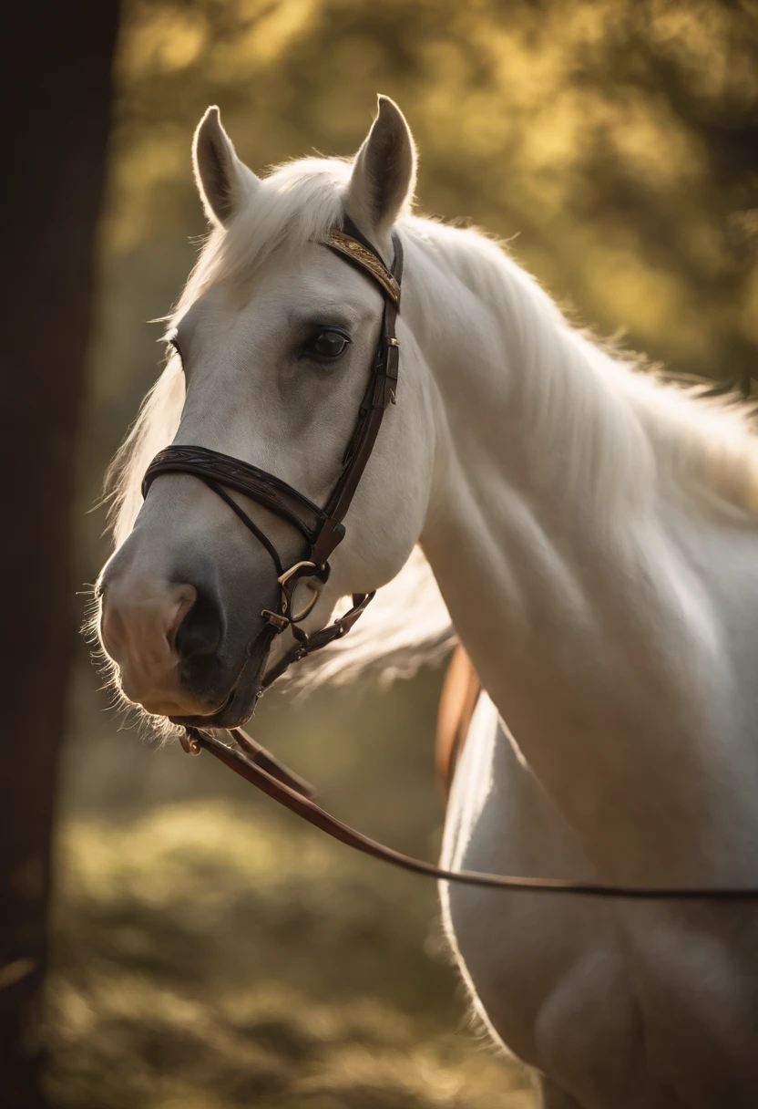 I looked, and in front of me was a white horse. Its rider wielded a bow, and he was given a crown; he rode like a victor determined to win. REALISTIC, 8K