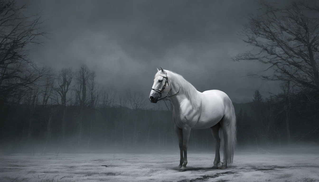 before me stood a white horse, Its rider wielded a bow, and was given a crown, he rode like a victor determined to win. REALISTIC, 8K