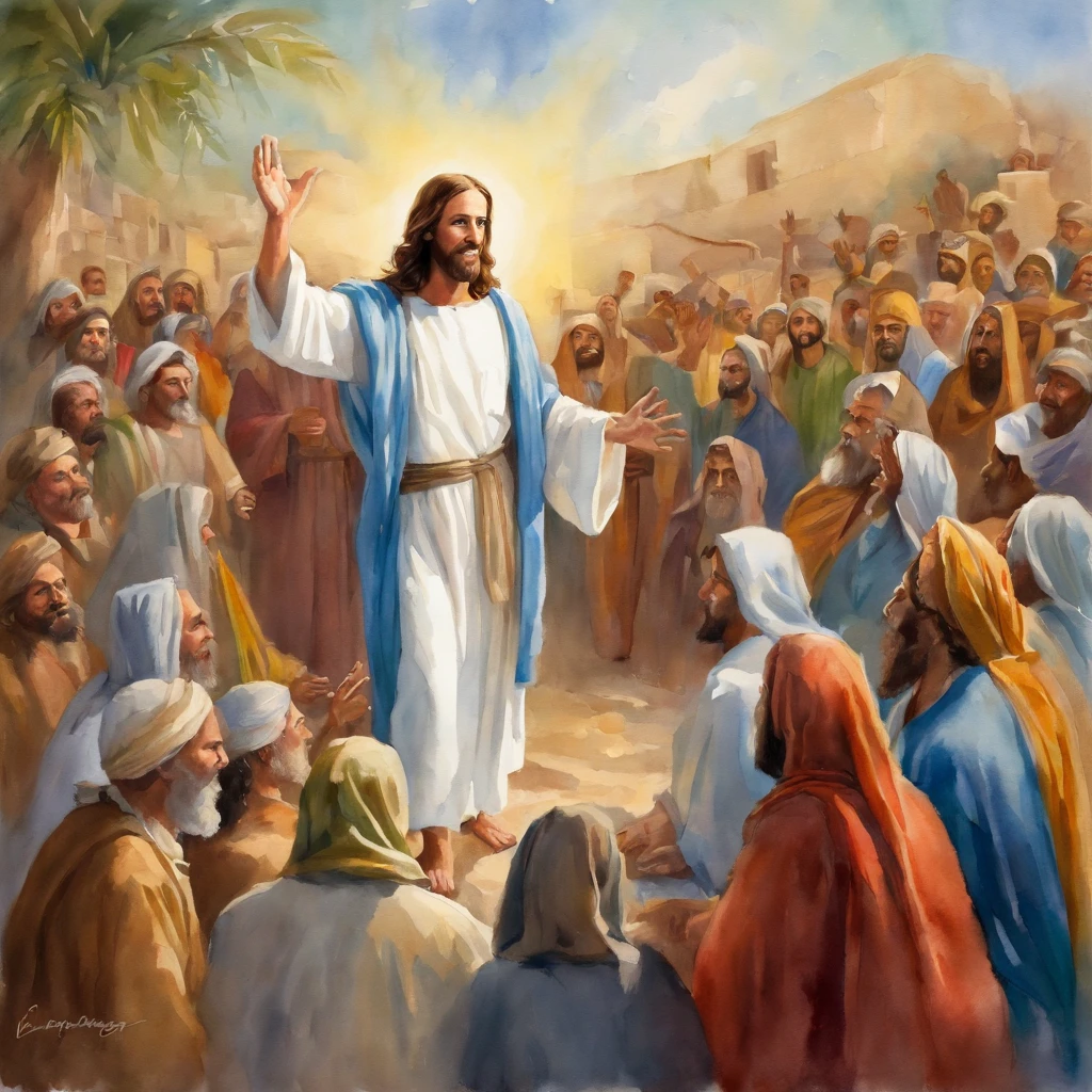 jesus preaching
