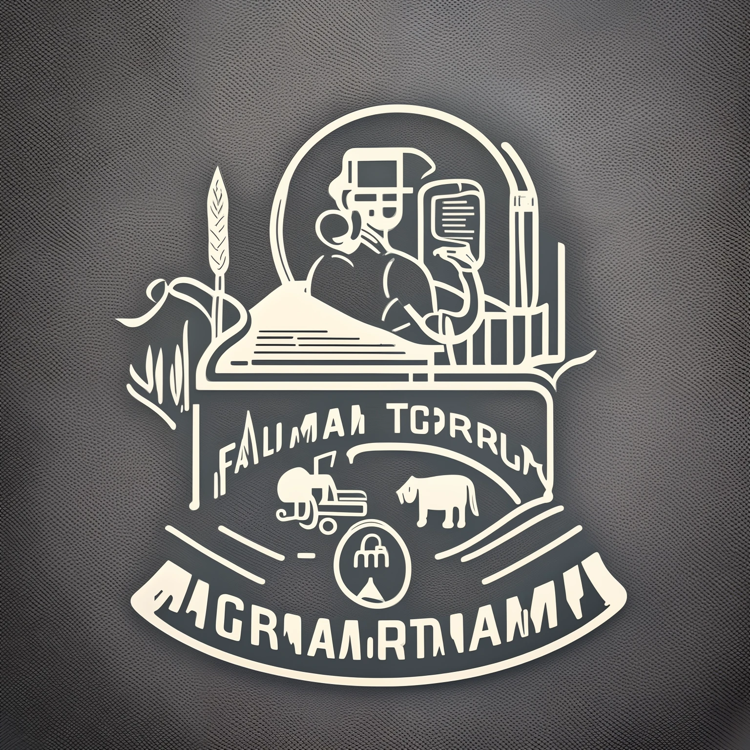 Make a logo that has an image of modern agriculture and technology