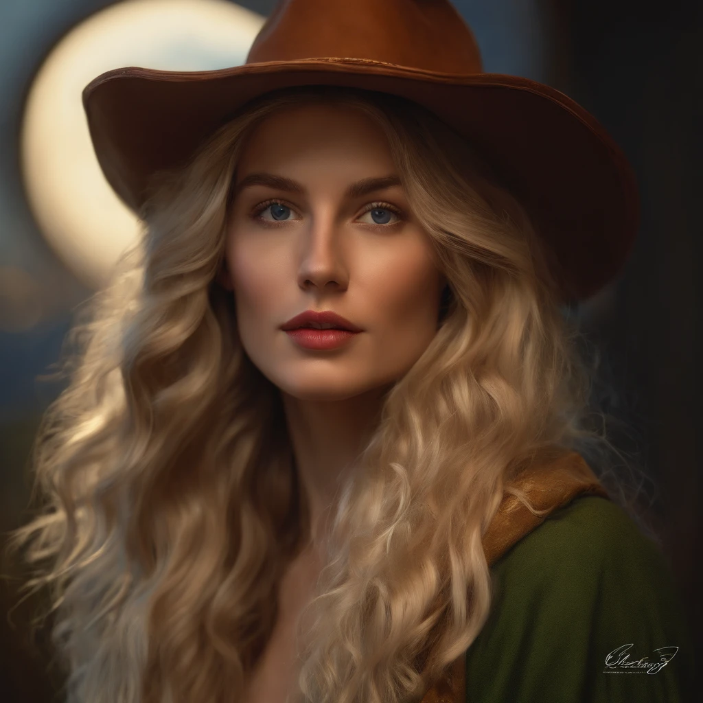 Hyperrealist portrait of female by david hockney and alphonse mucha,fantasy art, photo realistic, dynamic lighting, artstation, poster, volumetric lighting, very detailed faces, 4 k, award winning,, 1girl, in the dark, deep shadow, low key,cowboy shot,(official clothing:1.4) ,long hair,white hair,