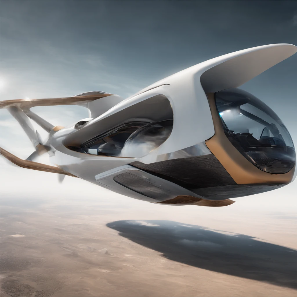 vista de longe ((Apenas uma, unique)) uma nave espacial, Helicopter style without aeres, de lucho, futurista, ((500 metros de comprimento)) ((5 metros, LARGURA)) ((uma aza na direita, uma aza na esquerda))blindagem, futurista, ouro, Branco, metal, Plano. Guerra Futurista, Flying through space ((sem corte)) (8k realista)