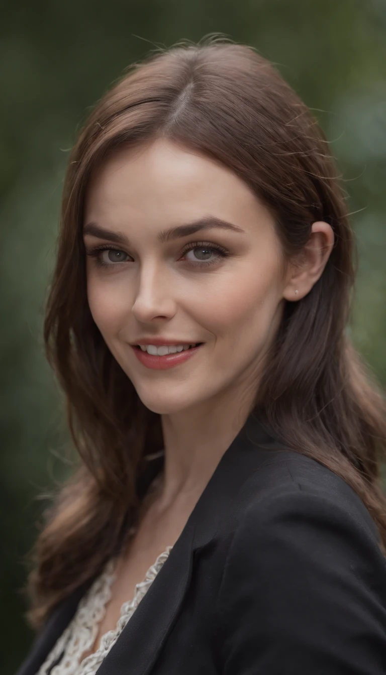 ((blair)),masterpiece, (((realistic, 8k, best quality))),realistic,female, smile,soul eater